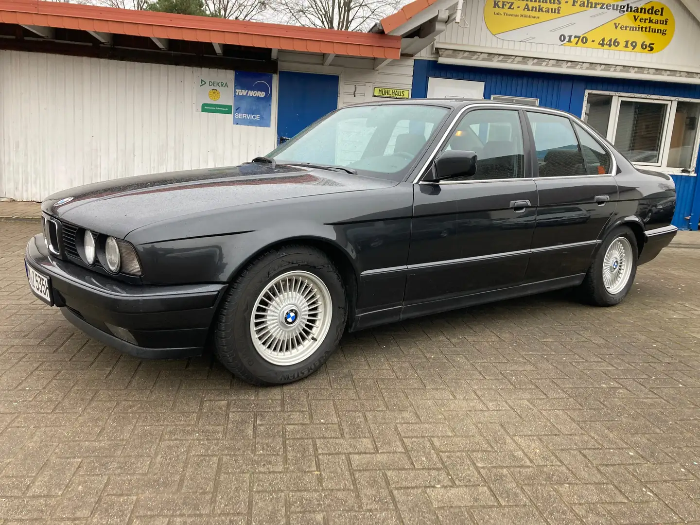 BMW 535 i, 5/1990, TÜV neu, 5-Gg, Leder, BBS, ATM, SSD Negru - 2