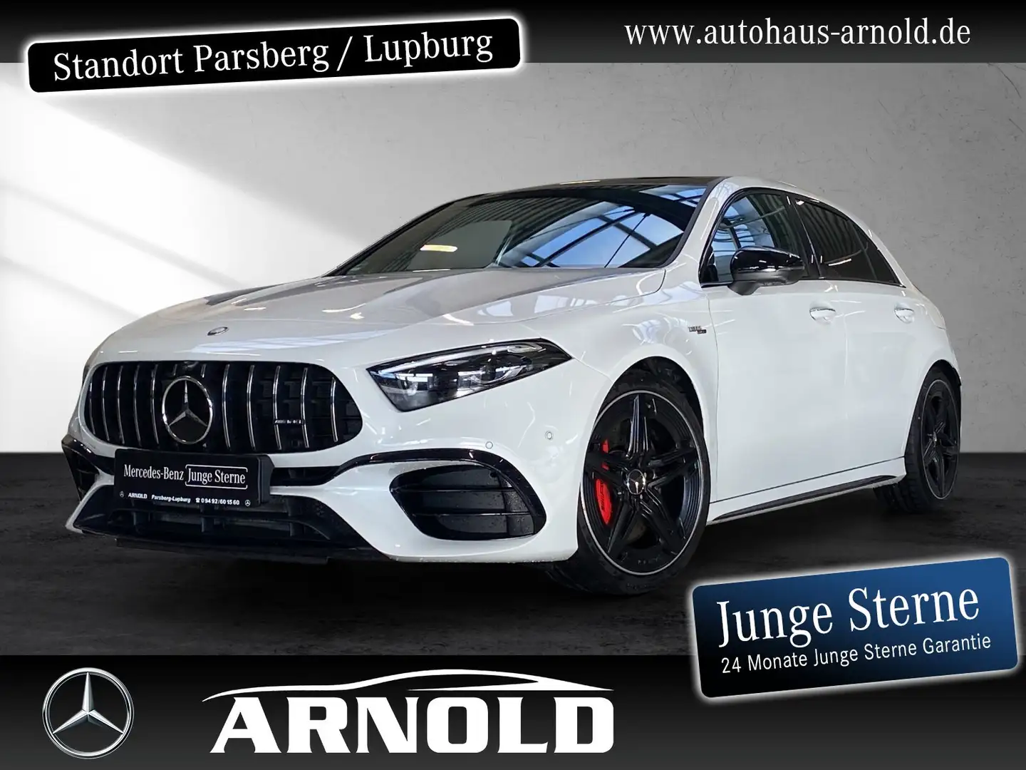 Mercedes-Benz A 45 AMG Mercedes-AMG A 45 S 4M+ 360° Pano HUD Leder Dist Weiß - 1