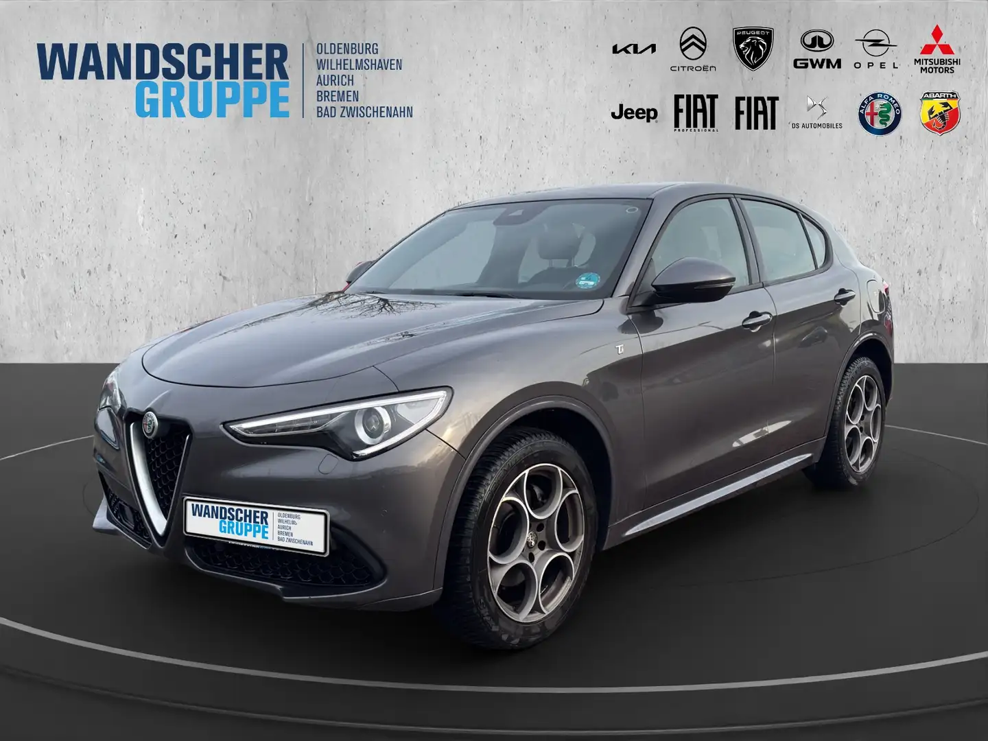 Alfa Romeo Stelvio 2.0 Turbo Ti Q4 *LENKRADHEIZUNG*KEYLESS* Grau - 1