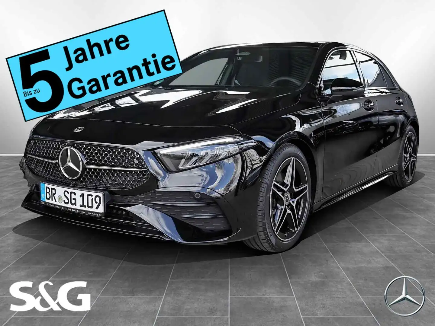 Mercedes-Benz A 200 AMG Night+RüKam+LED+Pano+Totwink+Distronic Schwarz - 1