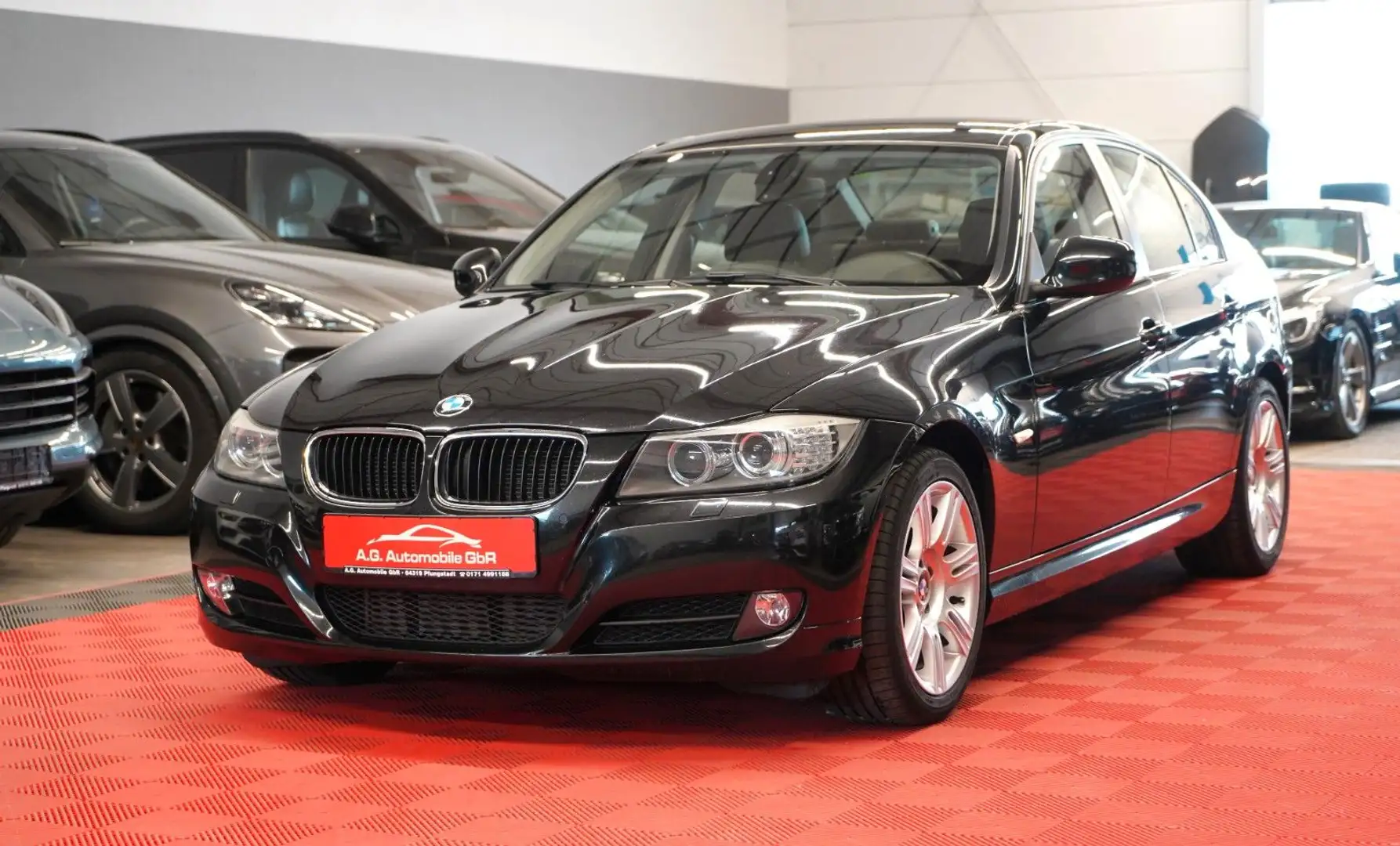 BMW 320 d M E90 Lim. 6Gang*Bi-Xenon*Navi*Tempomat* Negru - 1