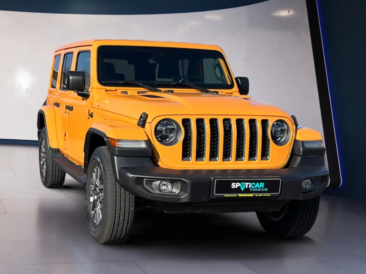 Jeep Wrangler Unlimited Plug-In Hybrid 4xe 2.0 EU6d PHEV 80th An Gelb - 2