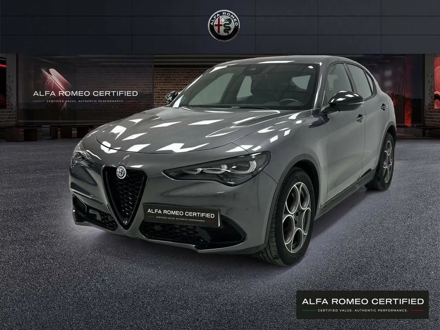 Alfa Romeo Stelvio 2.2 Diesel 118kW (160CV) RWD Sprint Gris - 1