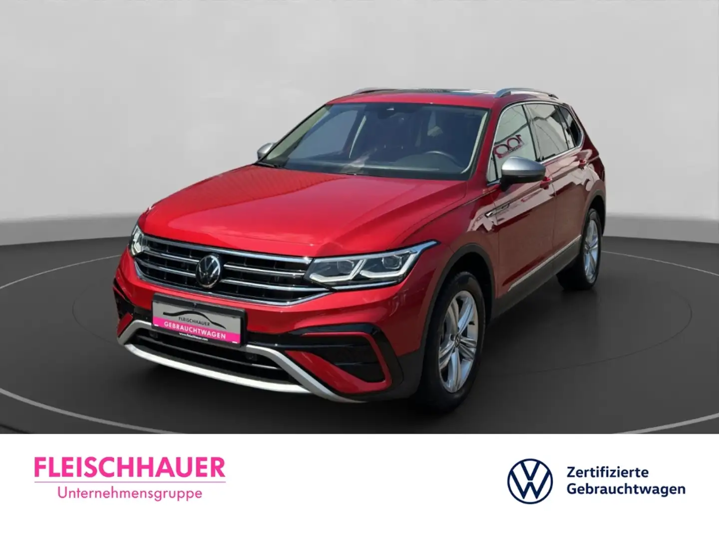 Volkswagen Tiguan Allspace Elegance 2,0TDI 4Motion+StandHZG+AHK+Pano+CarPlay Rot - 1