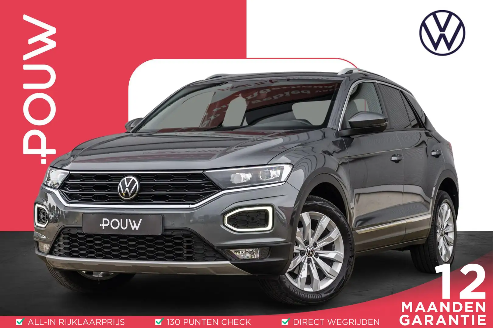 Volkswagen T-Roc 1.5 TSI 150pk DSG Sport | Camera | LED Matrix | Na Grijs - 1