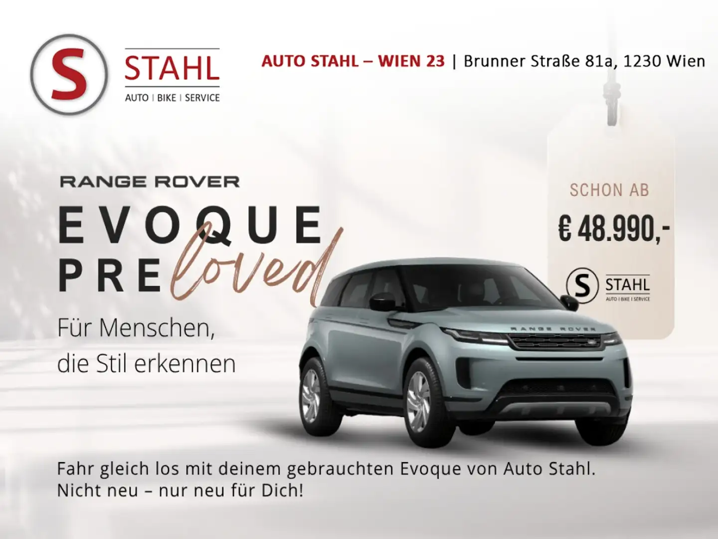 Land Rover Range Rover Evoque R-Dynamic SE D165 | Auto Stahl Wien 23 Silber - 1