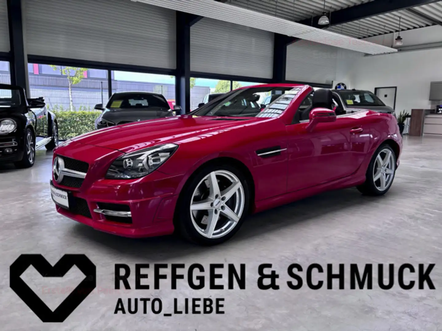 Mercedes-Benz SLK 250 AMG NAVI+LEDER+PANO+XENON+HARMAN+AIRCARF Rot - 1