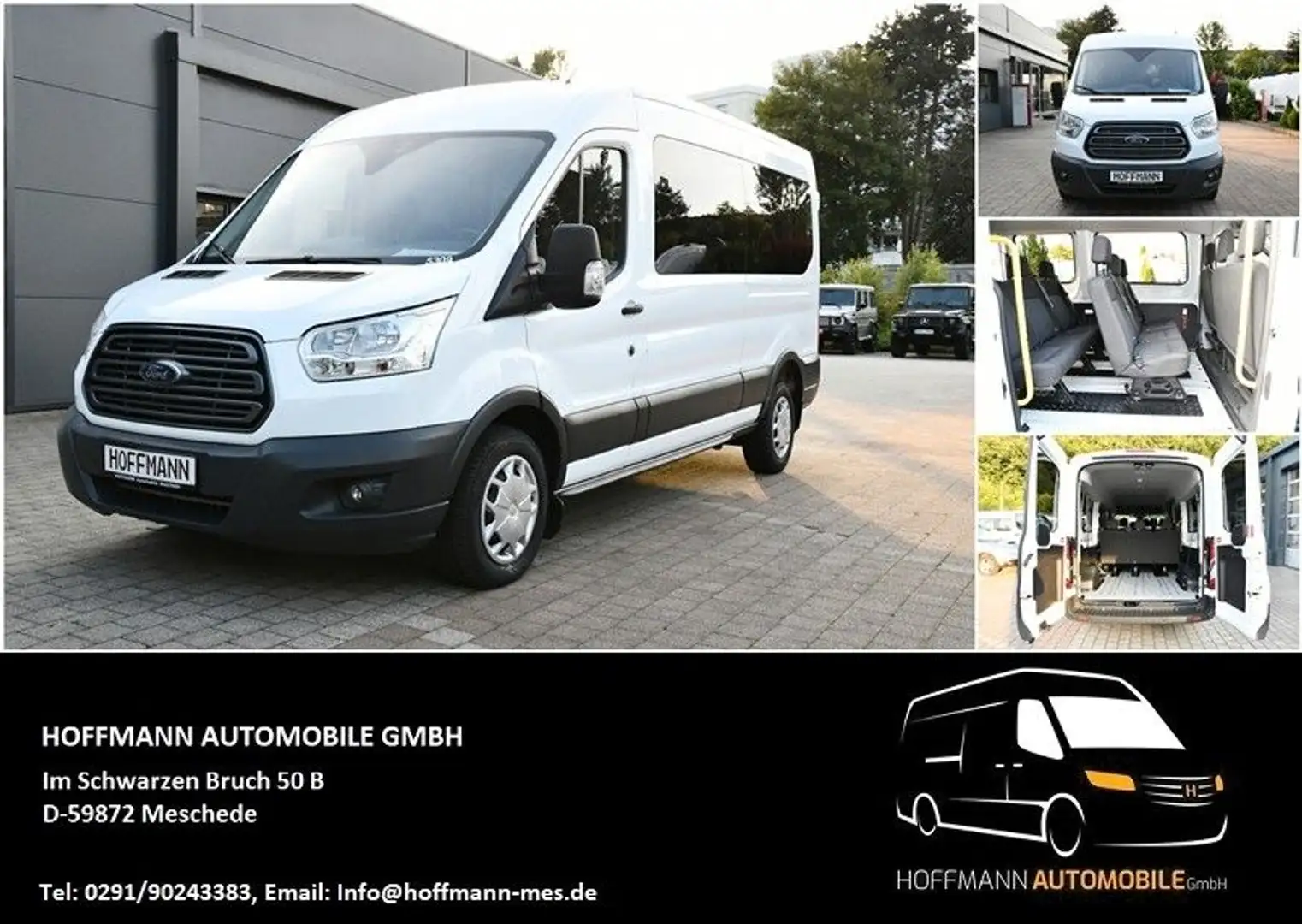 Ford Transit Kombi 350 L3H2 9- Sitze Rollstuhlgerecht Weiß - 1