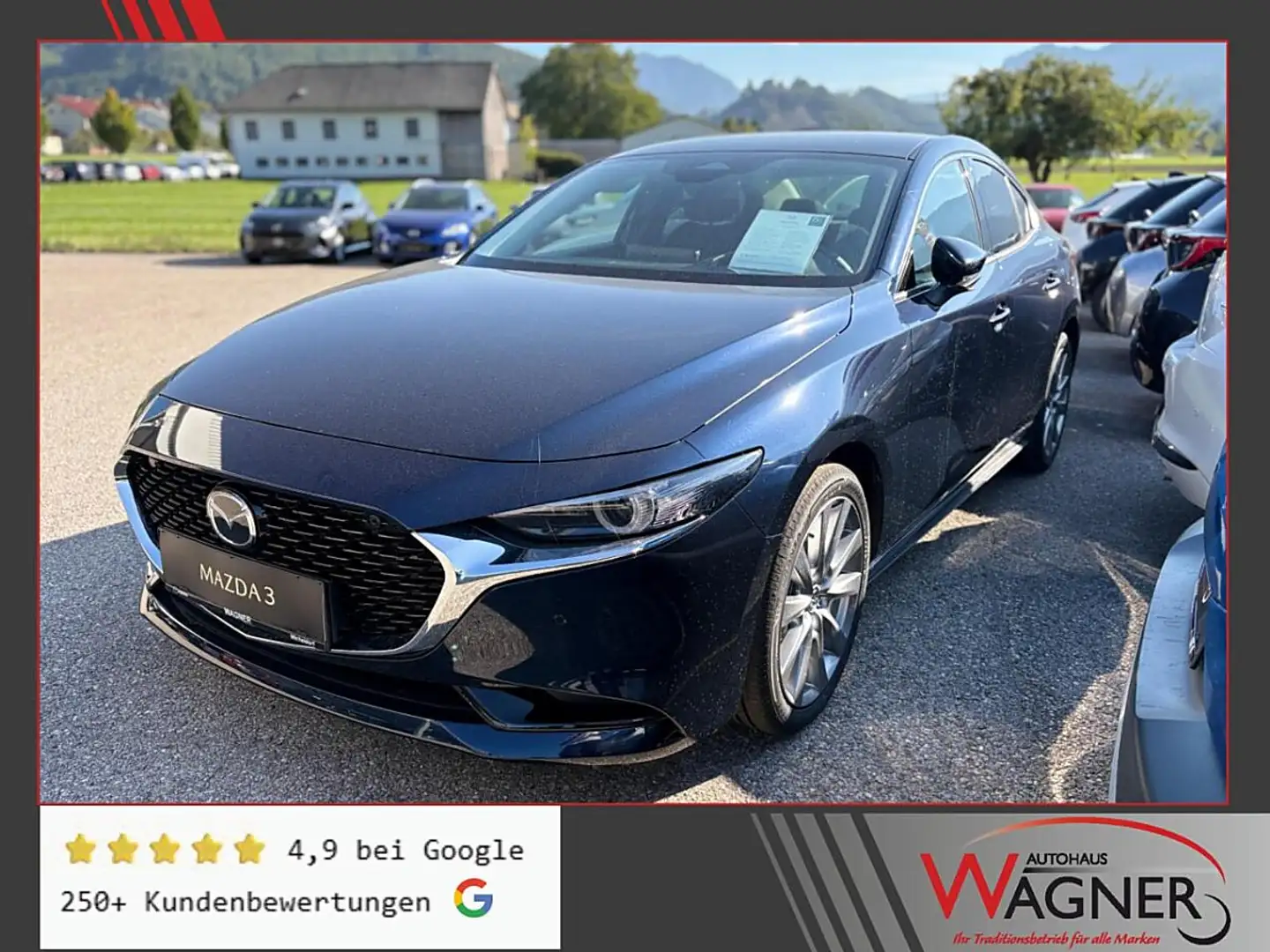 Mazda 3 Mazda3 Sedan e-Skyactiv G140 Centre-Line Aut. Blau - 1
