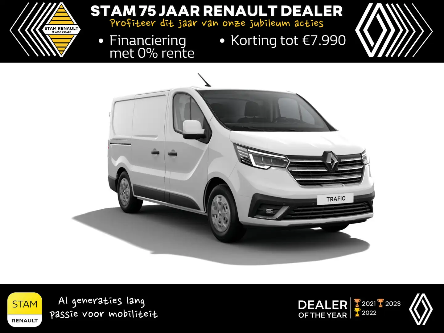 Renault Trafic GB L1H1 T27 dCi 130 6MT Work Edition Pack Parking Wit - 1