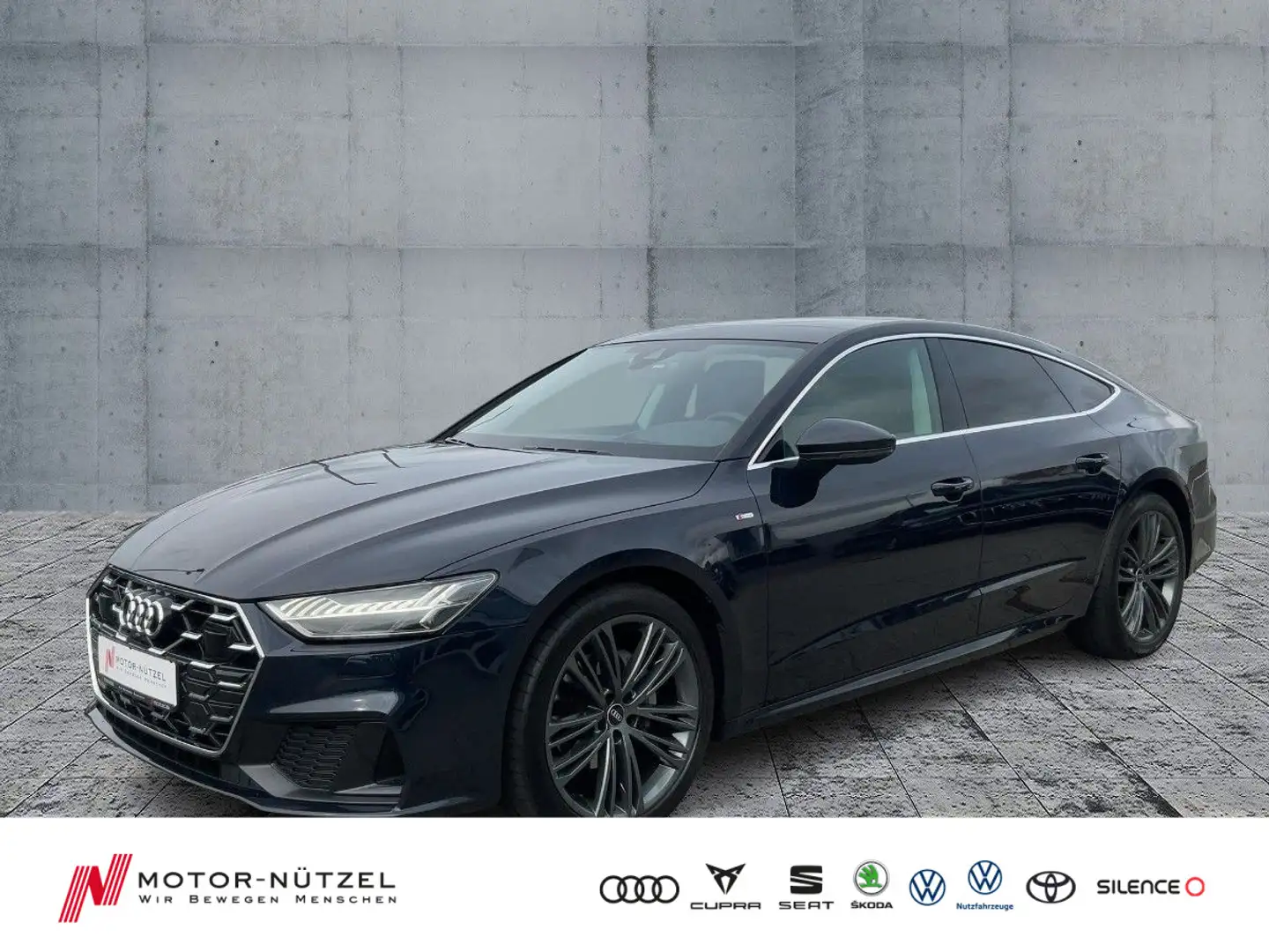 Audi A7 40TDI QU S-TR S-LINE 5JG+MATRIX+NAV Blauw - 1
