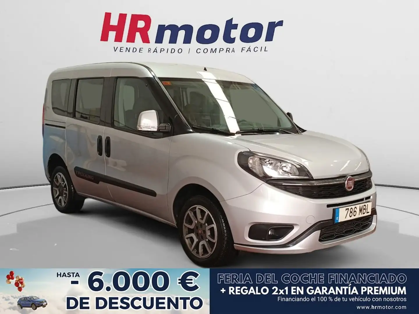 Fiat Doblo Combi 1.6Mjt Trekking 89kW Gris - 1