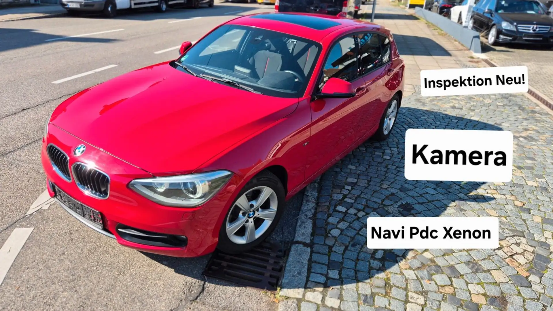 BMW 118 1er 5-trg. 118 i -SPORT-Navi-Kamera-PDC-Xenon Rot - 1