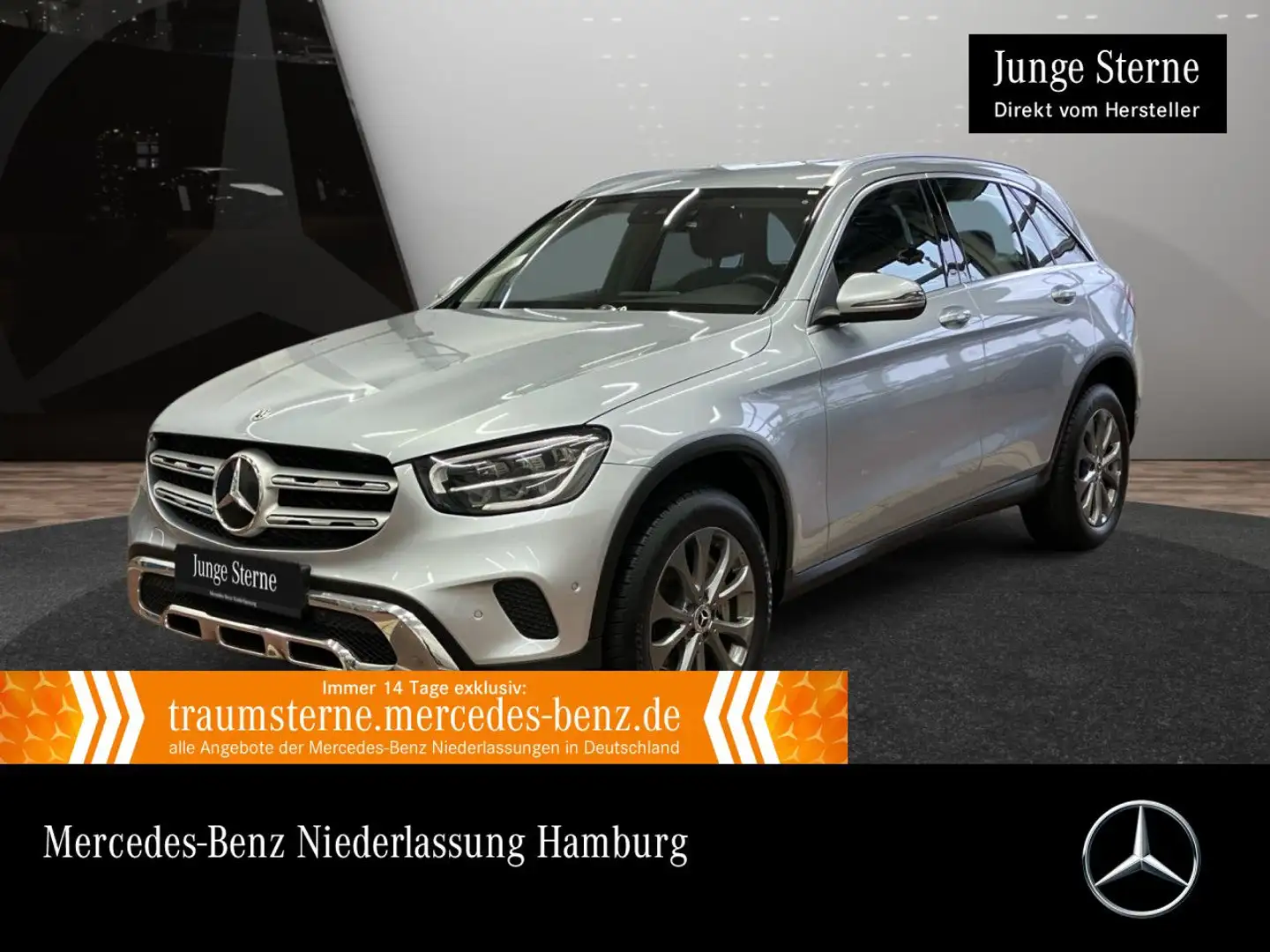 Mercedes-Benz GLC 300 e 4M AHK+LED+KAMERA+KEYLESS+9G Argento - 1