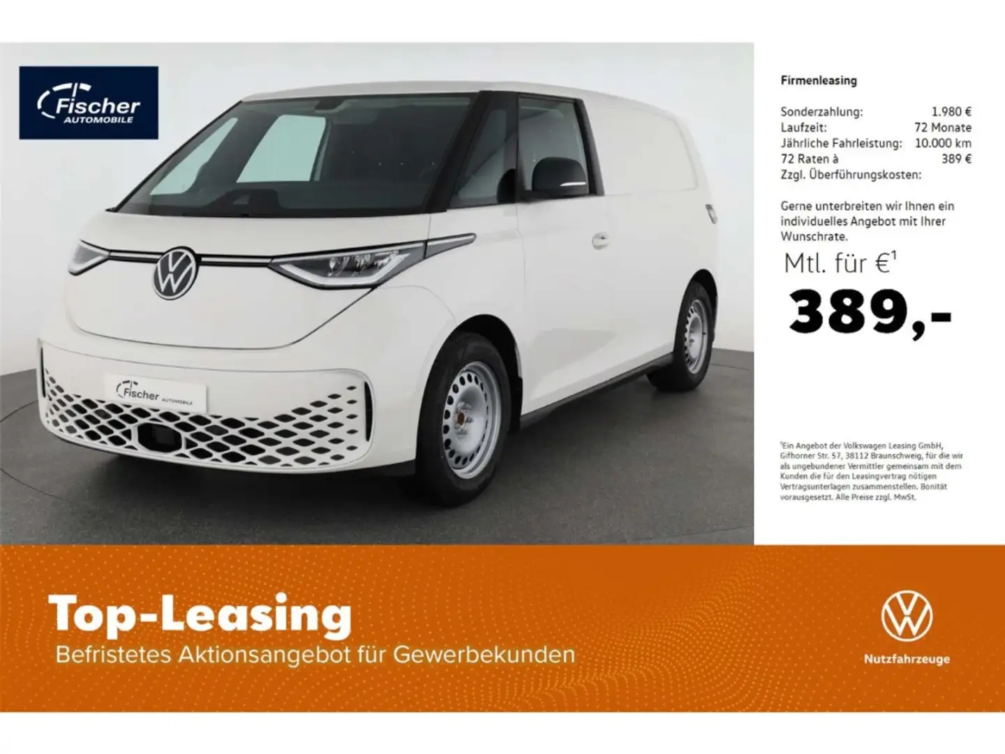 Volkswagen ID. Buzz Cargo Weiß - 1