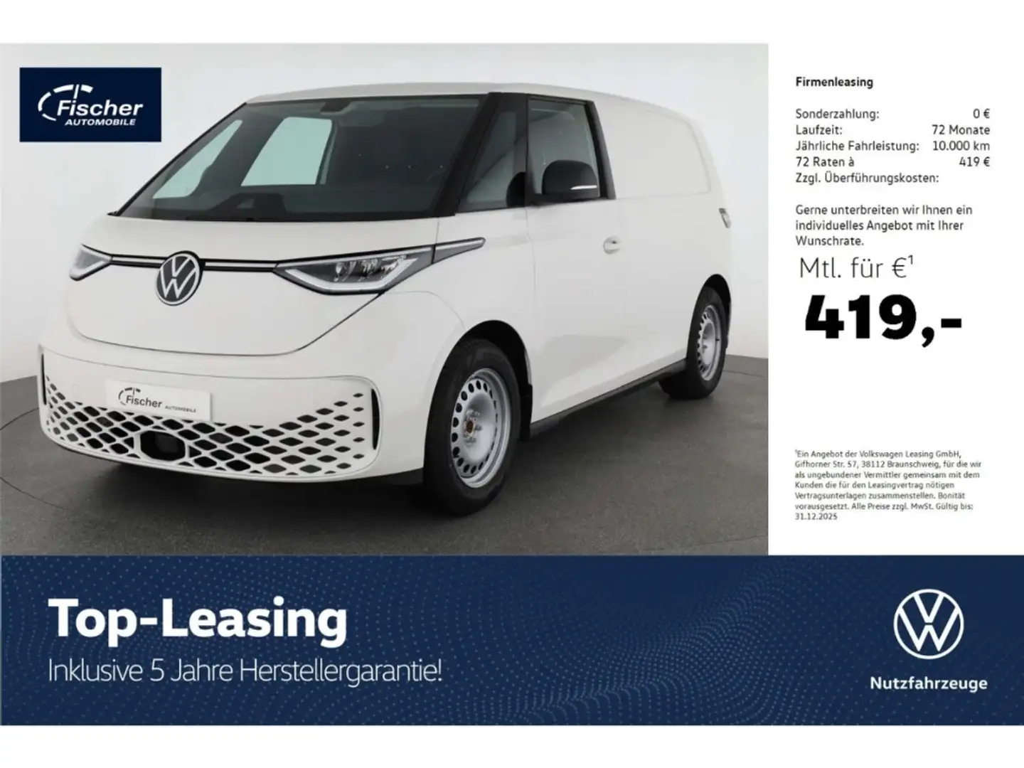 Volkswagen ID. Buzz Cargo AHK/NAV Discover Pro/''Rear View'' Blanc - 1