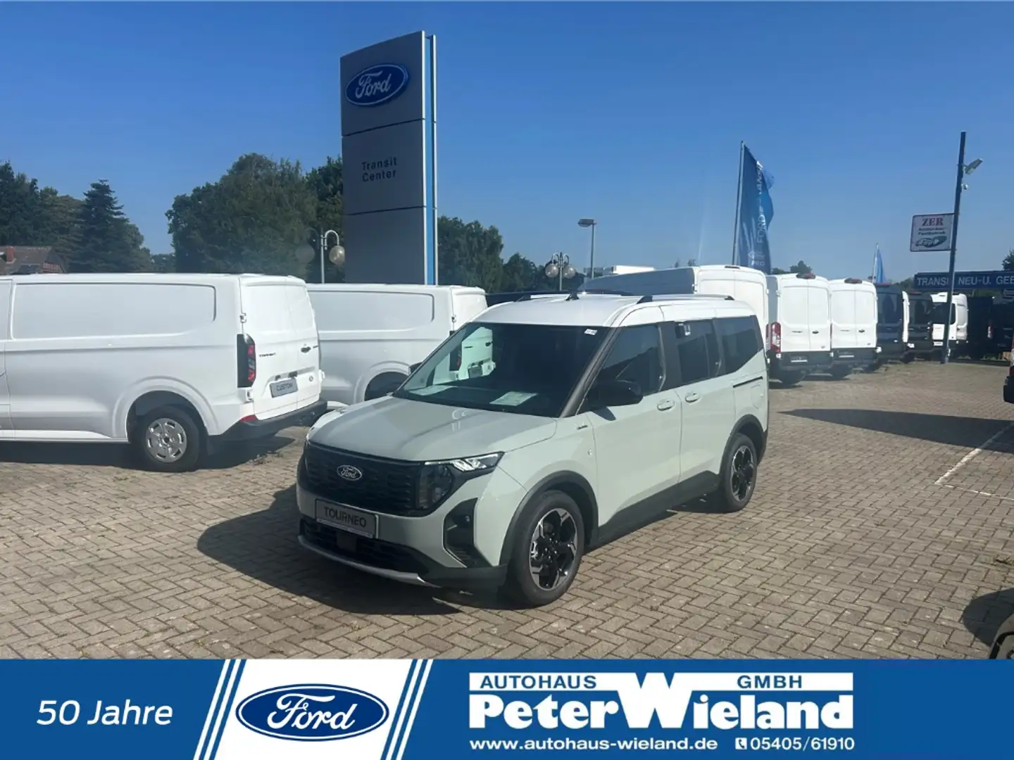 Ford Tourneo Courier Active 1.0 EcoBoost EU6e Navi ACC Klimaautom DAB K Grau - 1