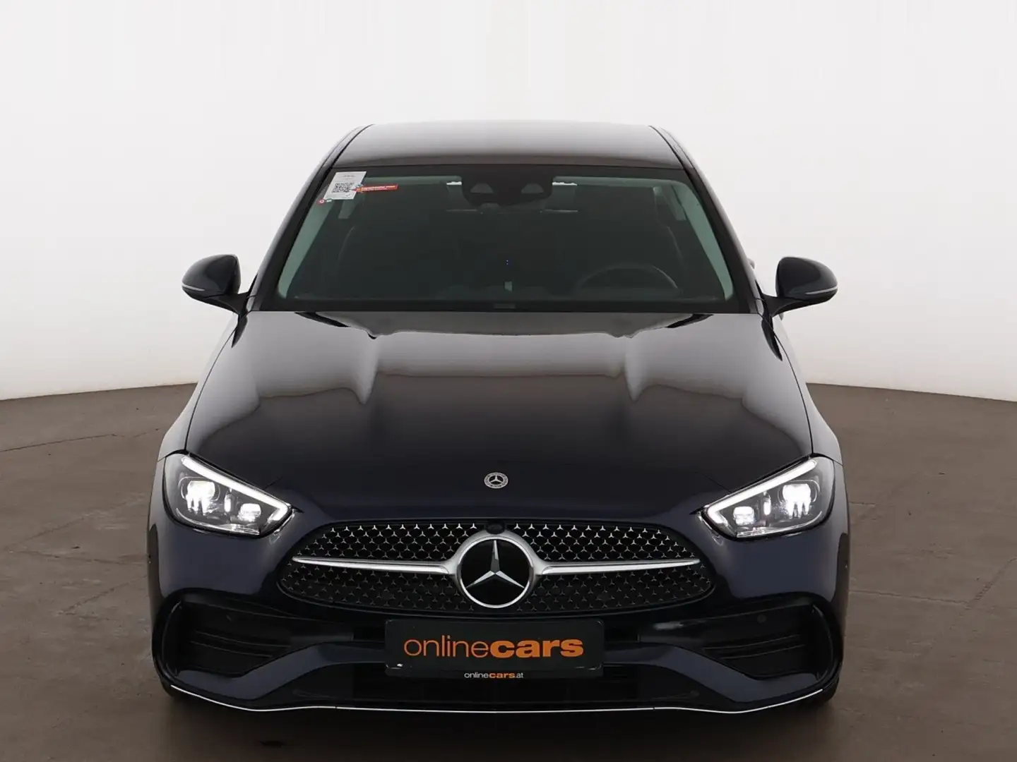 Mercedes-Benz C 180 AMG Line Aut LED AHK RADAR LEDER NAVI R-CAM Blau - 2