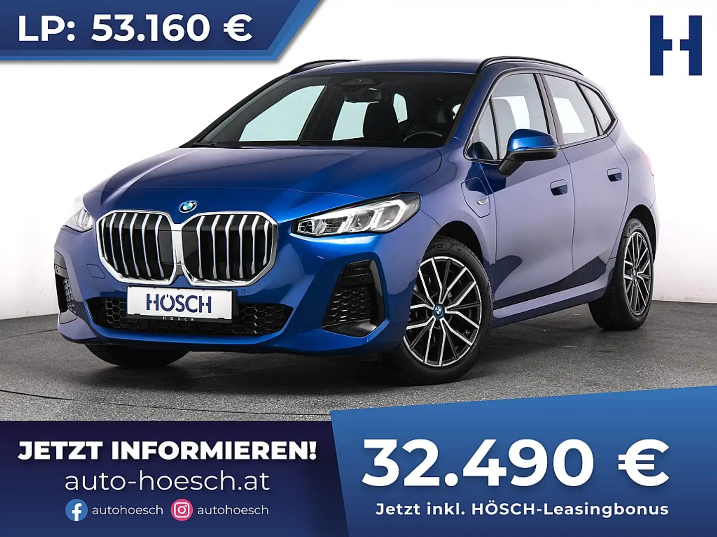 BMW 225 e xDrive Active Tourer M-Sport WENIG KM Blau - 1