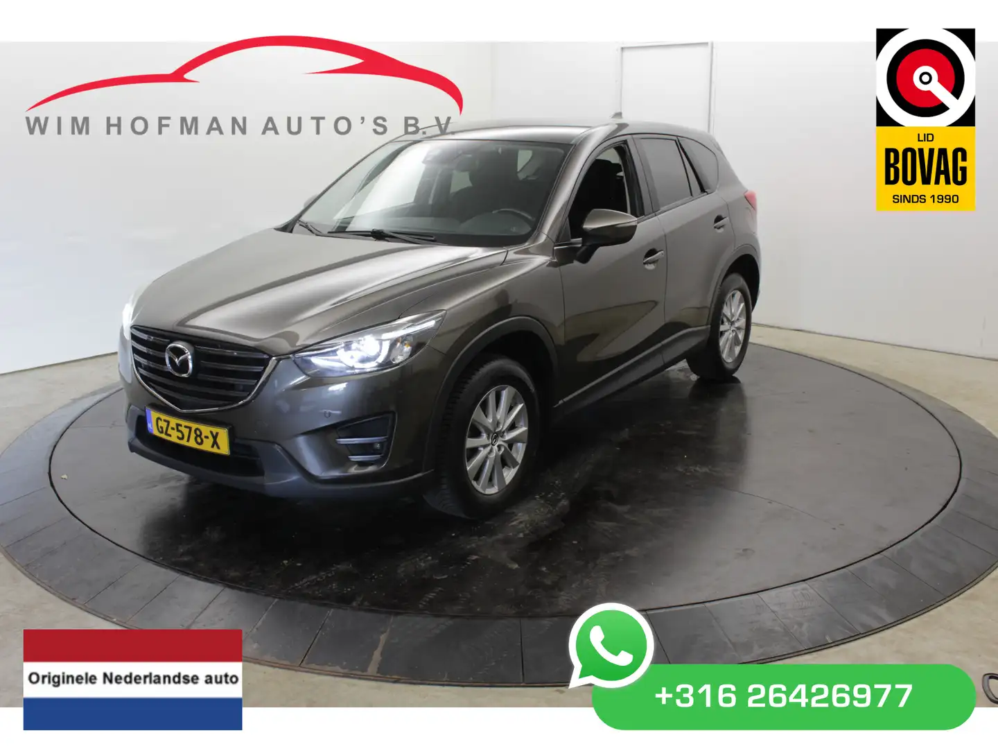 Mazda CX-5 2.0 SkyActiv-G 165 TS PDC Navi Trekhaak Bruin - 1