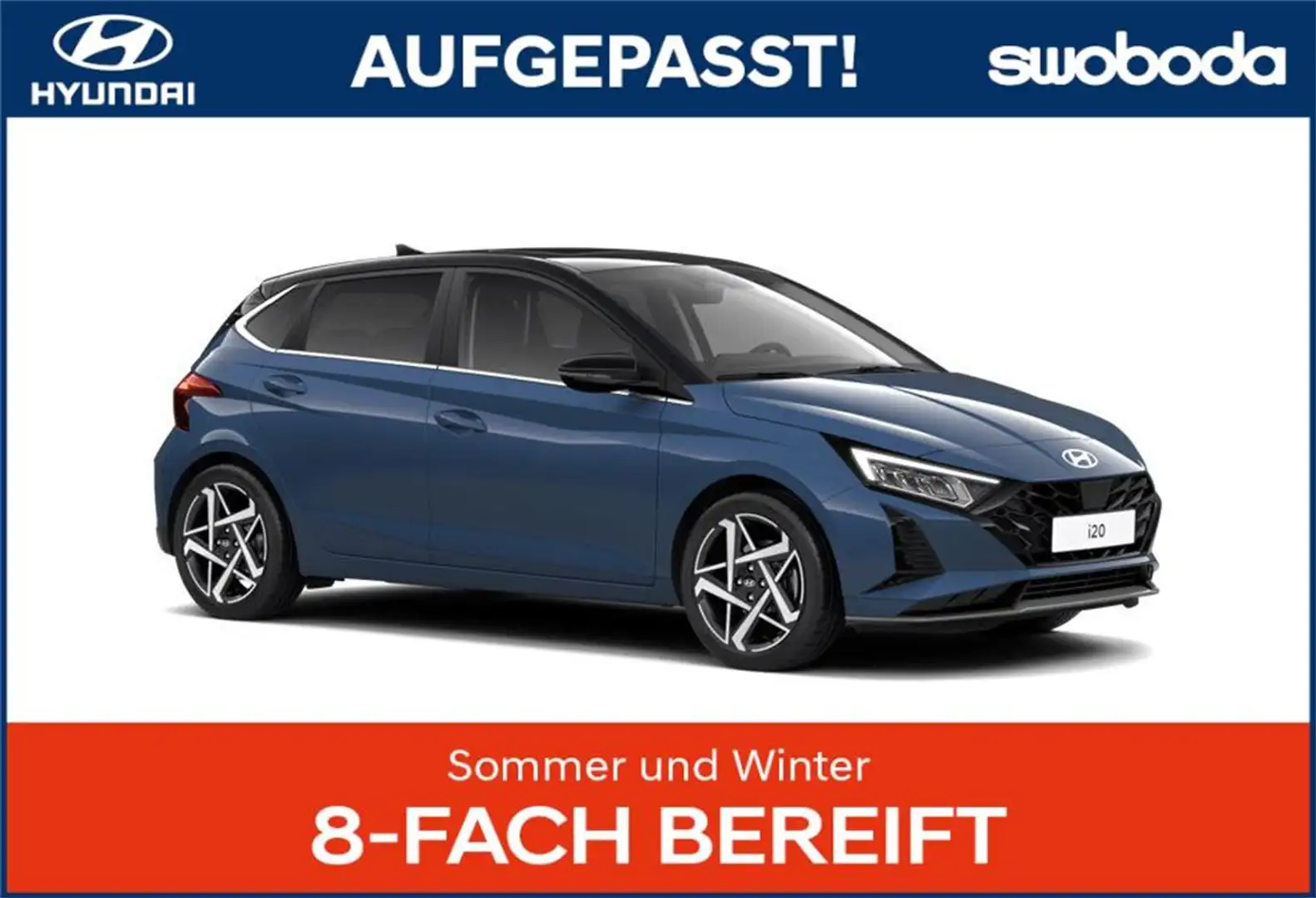 Hyundai i20 (BC3) GO 1.0 T-GDI b6bg1 Blau - 1
