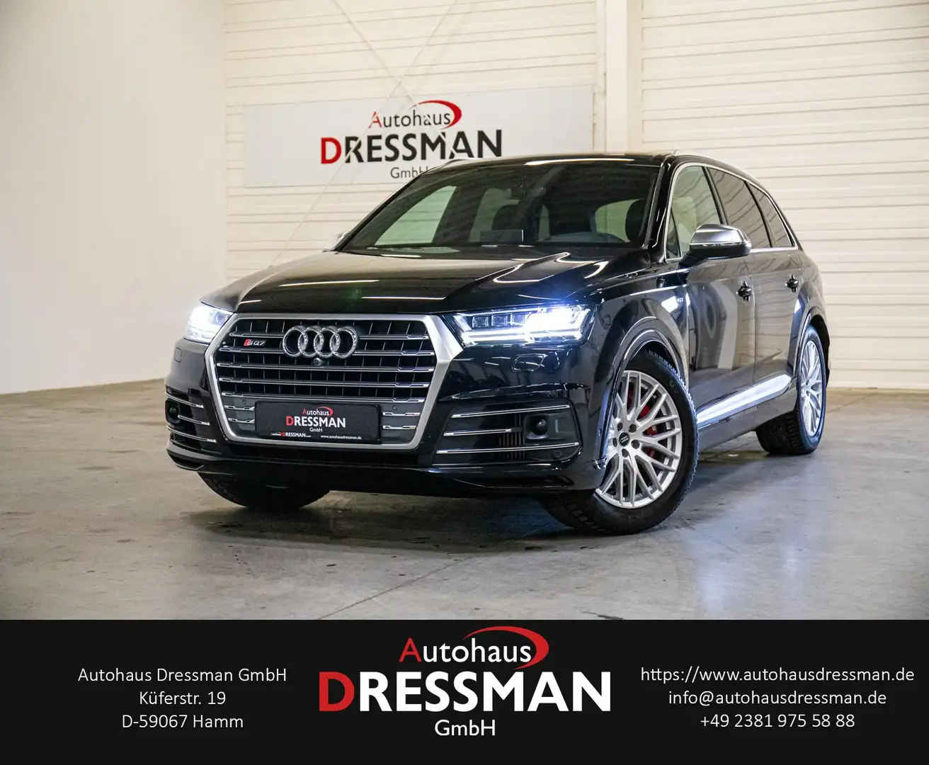 Audi SQ7 4.0TDI MATRIX BOSE STHZG PANO RAUTE 7-SITZE Noir - 1