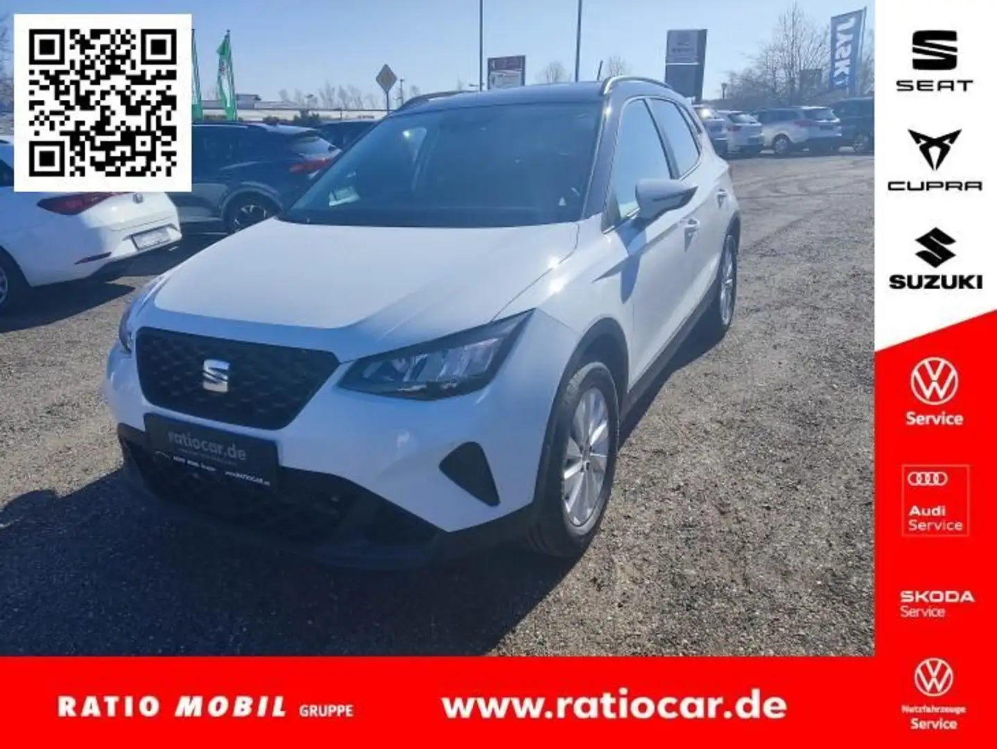 SEAT Arona ARONA ROAD EDITION 1.0 TSI AHZV-VORB. SITZH. EPH Blanco - 1