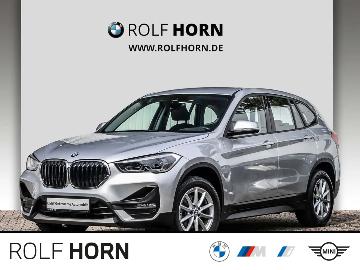 BMW X1 sDrive18d Automatik Navi RFK LED HiFi PDC SHZ Silber - 1