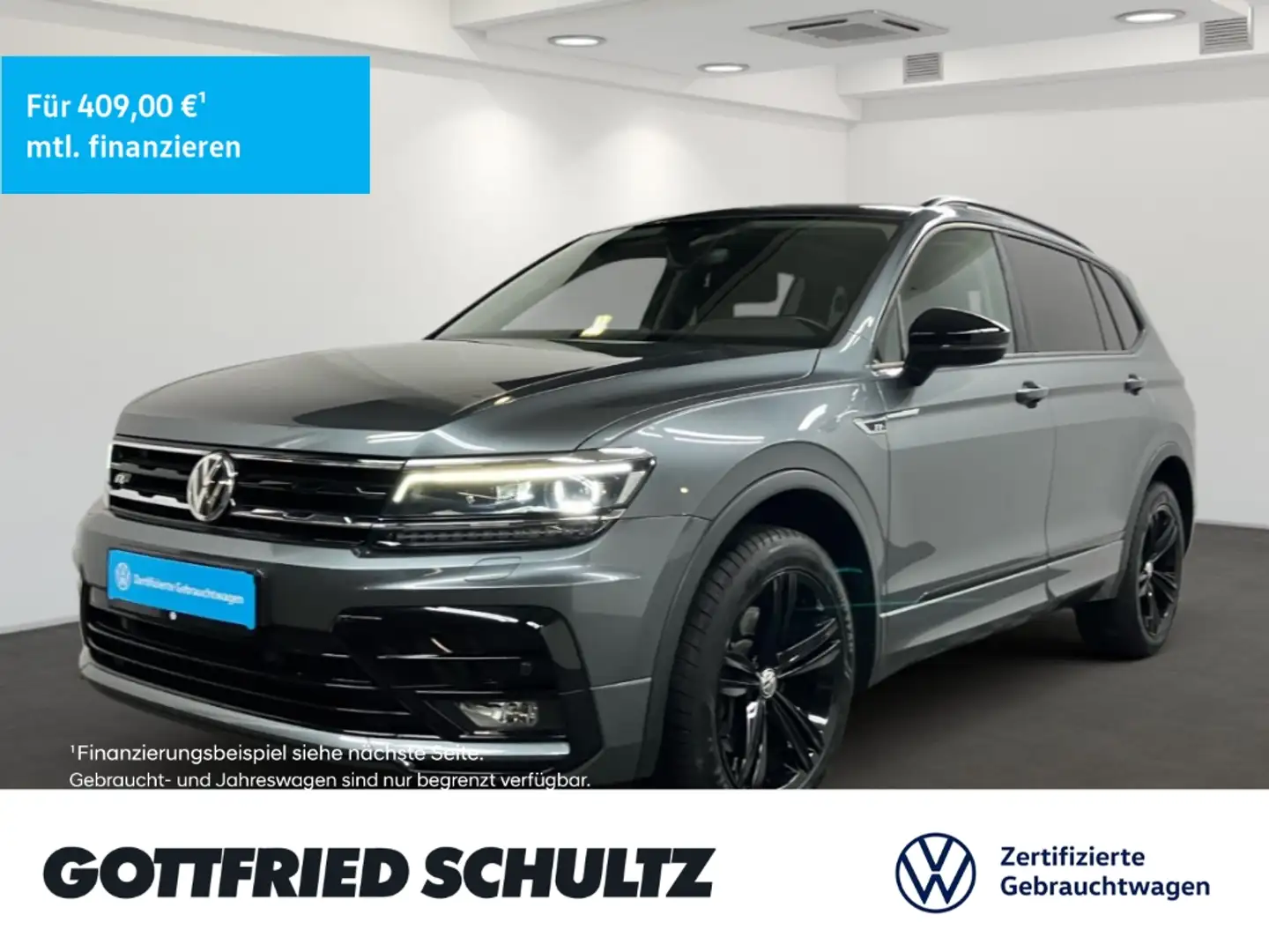 Volkswagen Tiguan Allspace 2.0 TDI DSG 4M LED NAV PAN AHK Highline Gris - 1