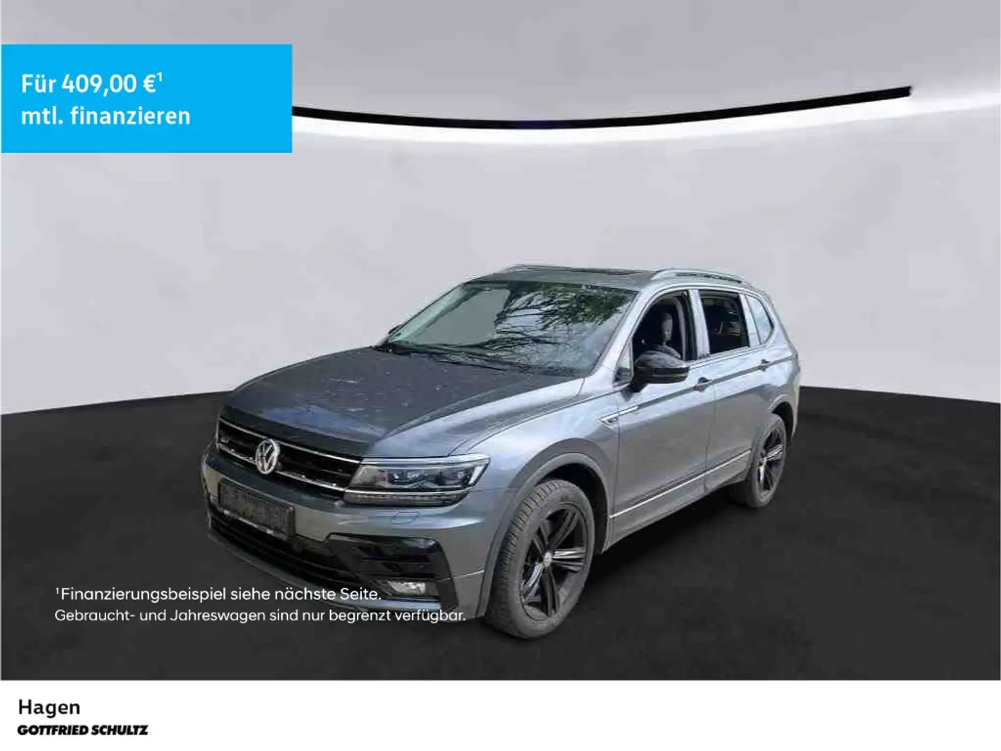 Volkswagen Tiguan Allspace 2.0 TDI DSG 4M LED NAV PAN AHK Highline Grau - 1
