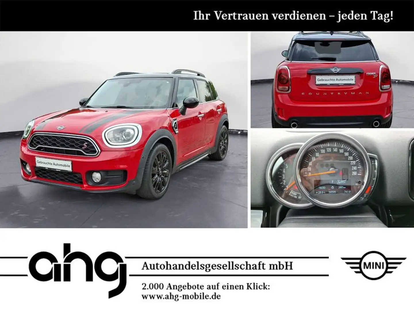 MINI Cooper SD Countryman Countryman Cooper SD Automatik Head-Up Adap.-Fah Roşu - 1