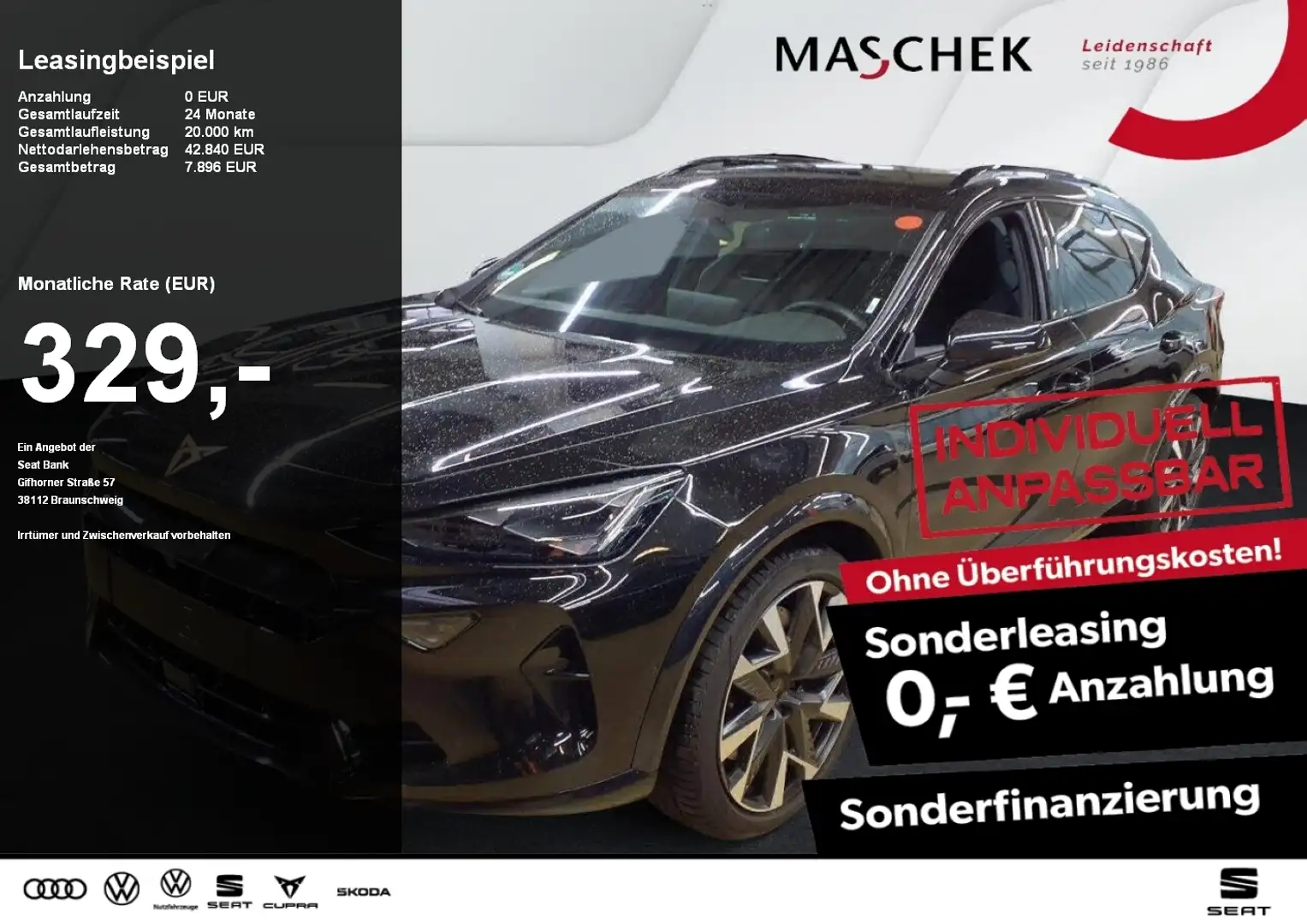 CUPRA Formentor VZ 2.0 TSI DSG AHK Pano Matrix Sennheiser ACC Schwarz - 1