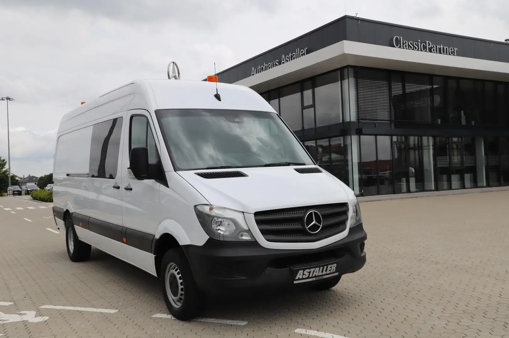 Mercedes-Benz Sprinter 416 CDI Kasten Maxi Mixto Klima+Kam+AHK Blanc - 2