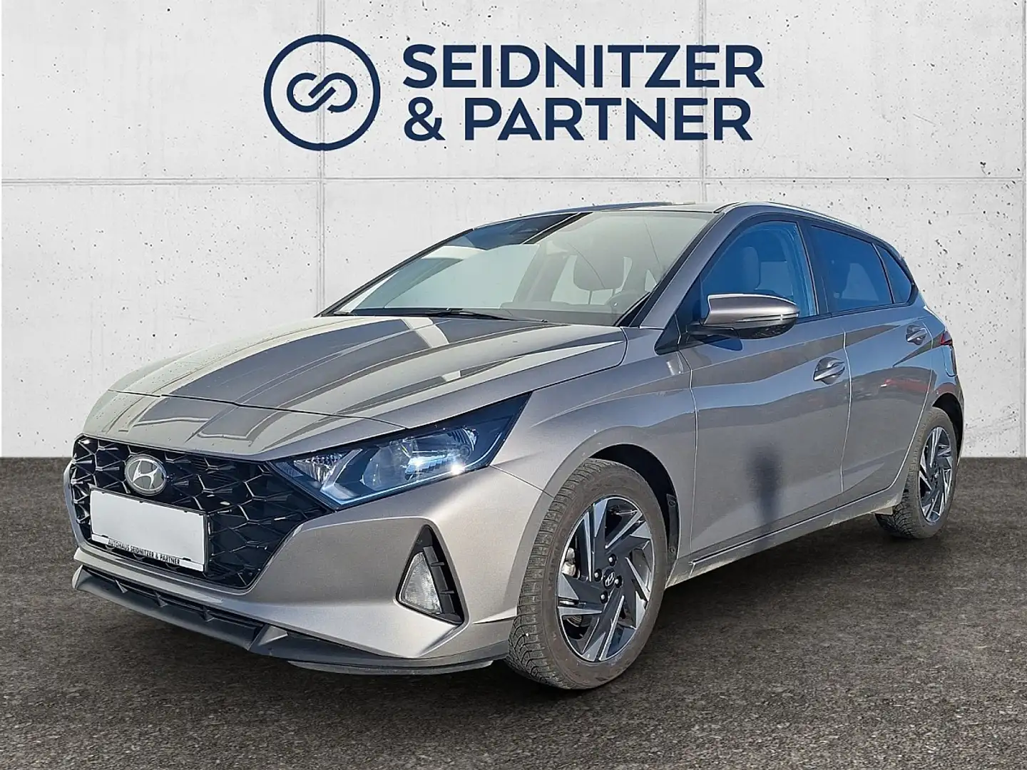 Hyundai i20 1,0 T-GDI i-Line Plus DCT Grau - 1