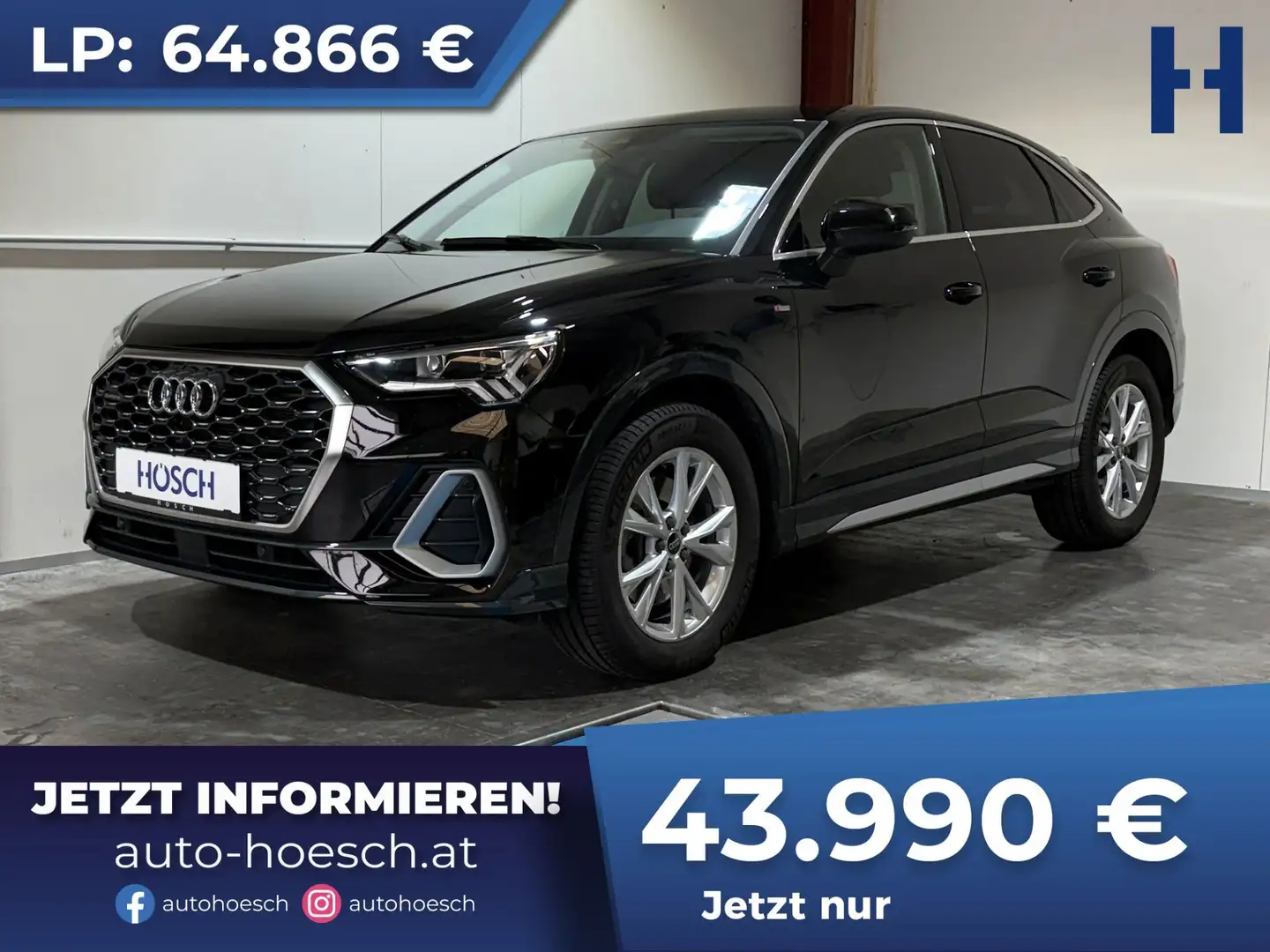 Audi Q3 Sportback 40 TFSI quattro S-LINE AHK VIRTUAL KAME Schwarz - 1