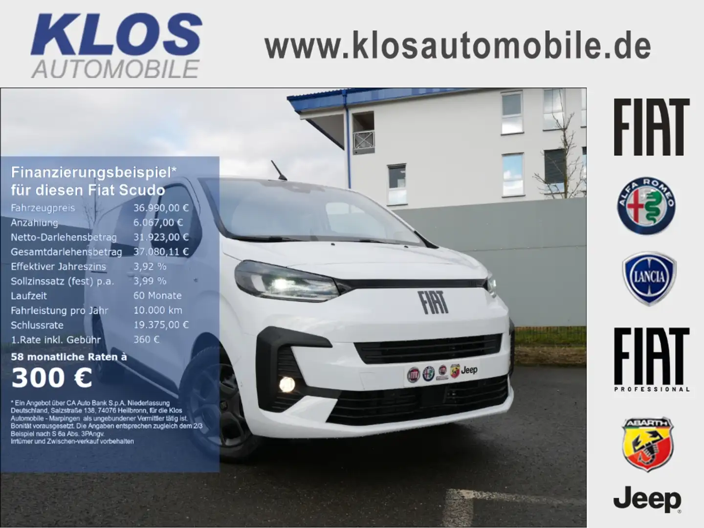 Fiat Scudo MULTICAB L3 2.0 145 PS MT6 CONNECT LED WINTER Fehér - 1