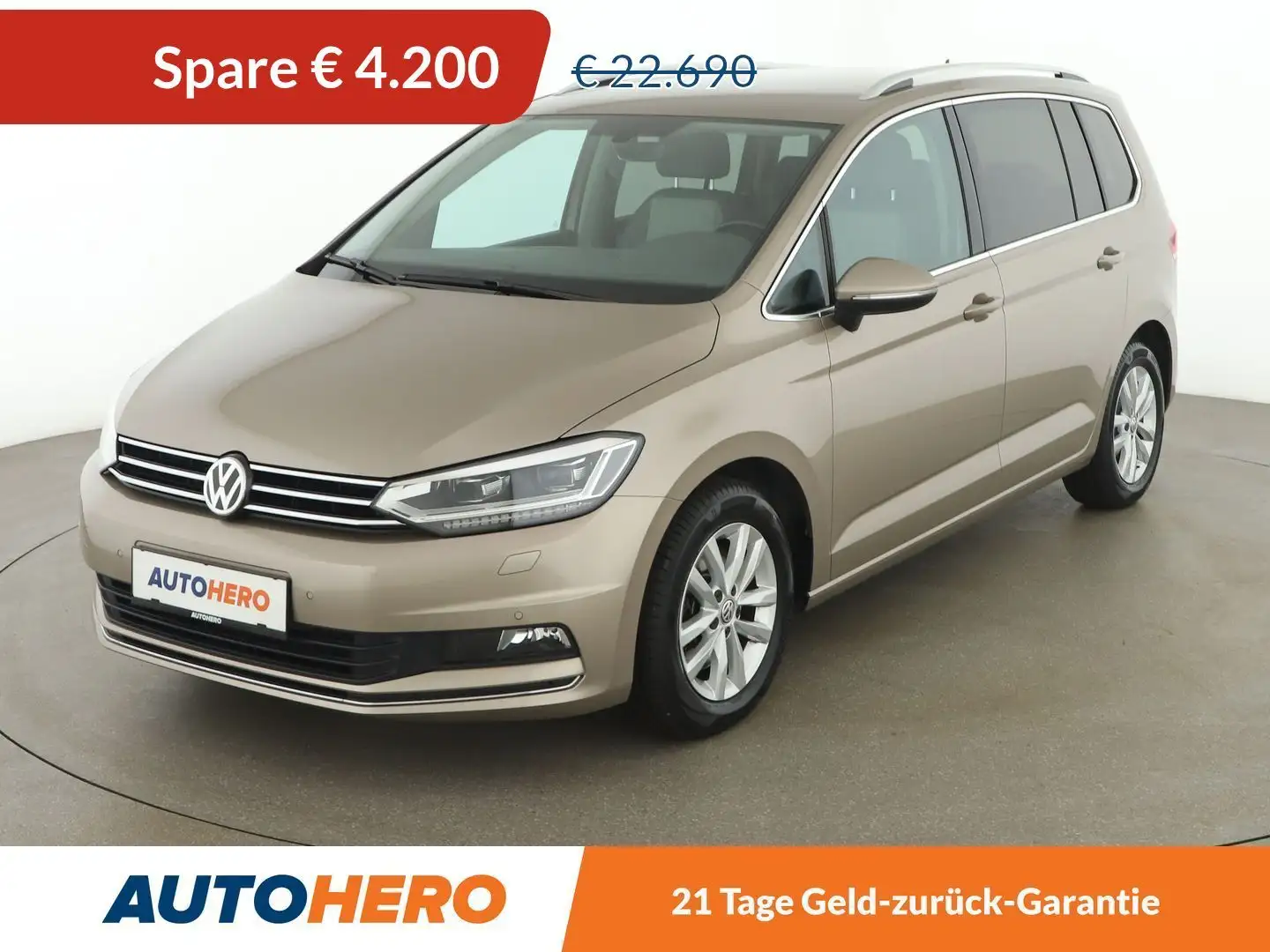 Volkswagen Touran 1.4 TSI Highline BlueMotion Tech Aut. *LED*ACC*BT* Braun - 1