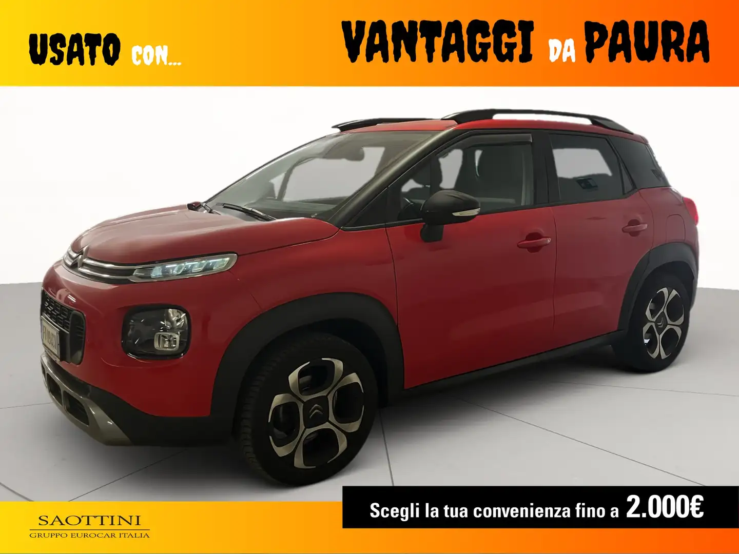Citroen C3 Aircross 1.2 Puretech Shine s&s 110 CV Rosso - 1
