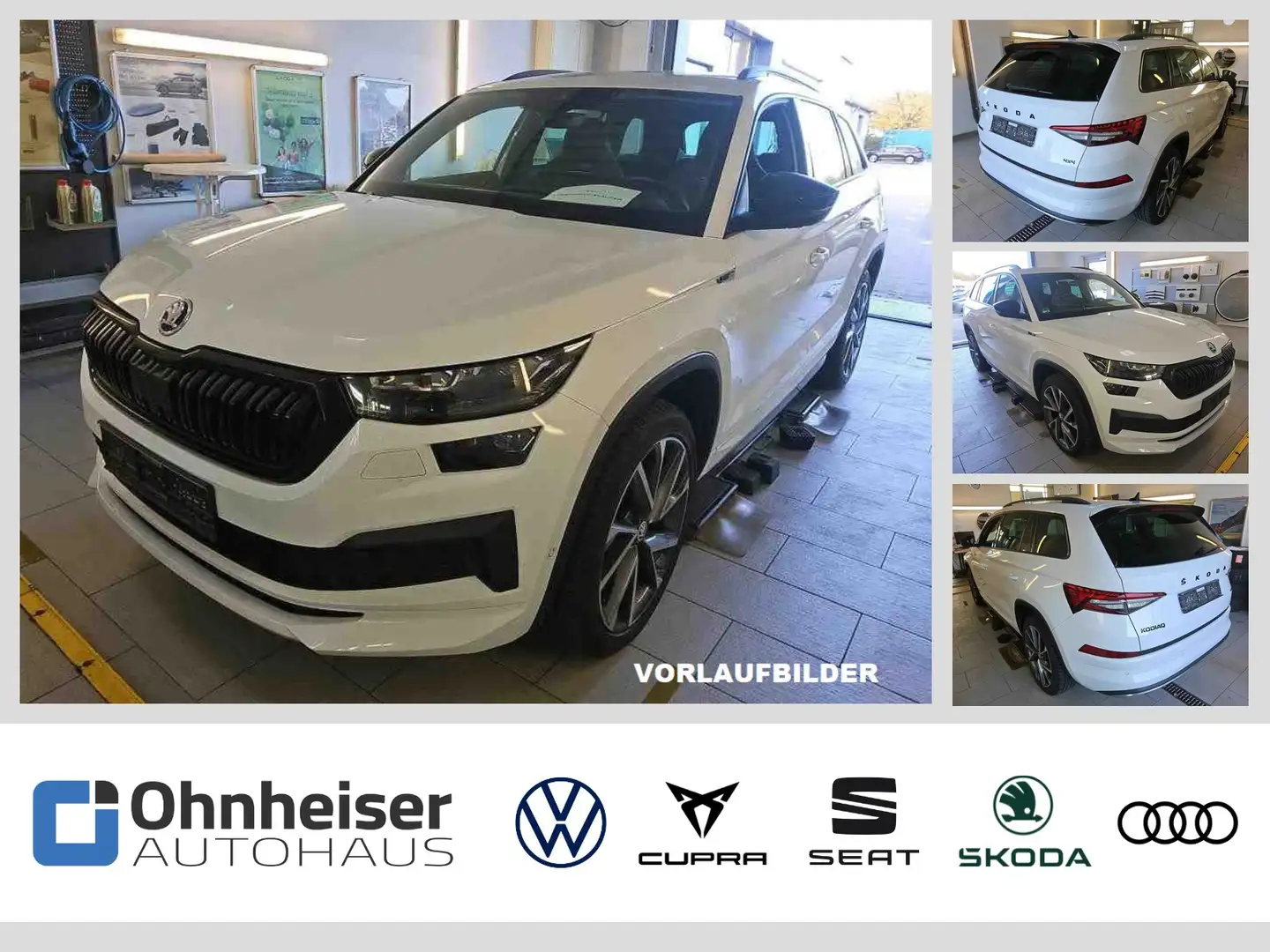 Skoda Kodiaq 2.0 TDI DSG Sportline 4x4 AHK*St.Hz.*Canton Weiß - 1