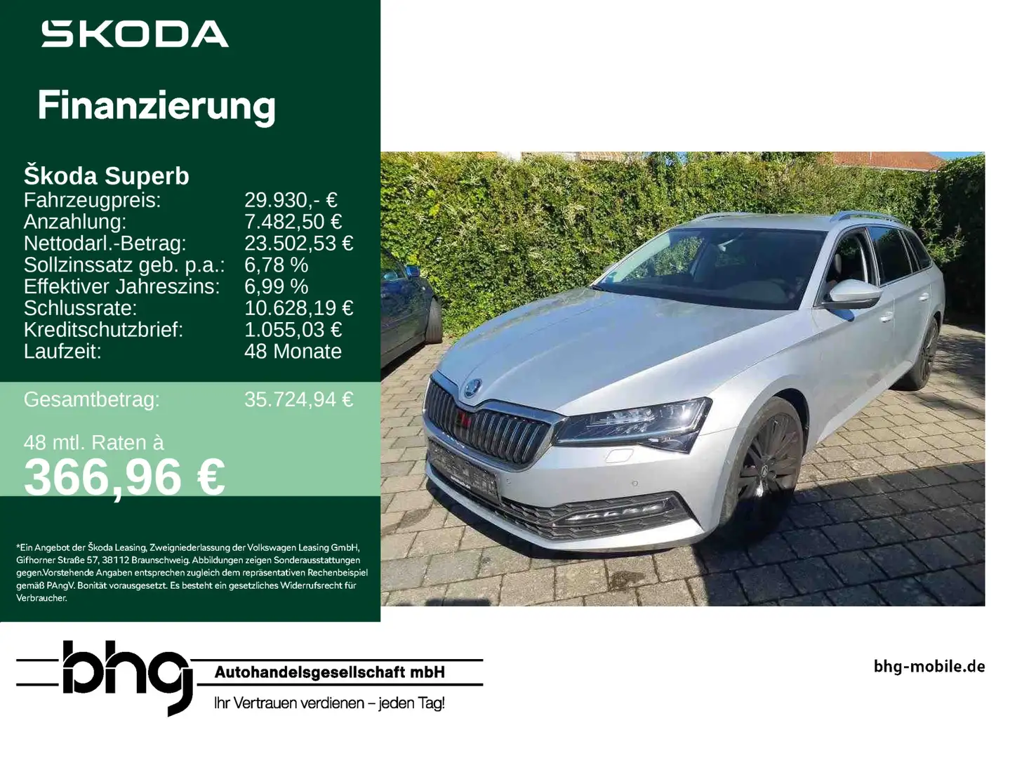 Skoda Superb Combi 2.0 TDI DSG Premium Edition Argent - 1