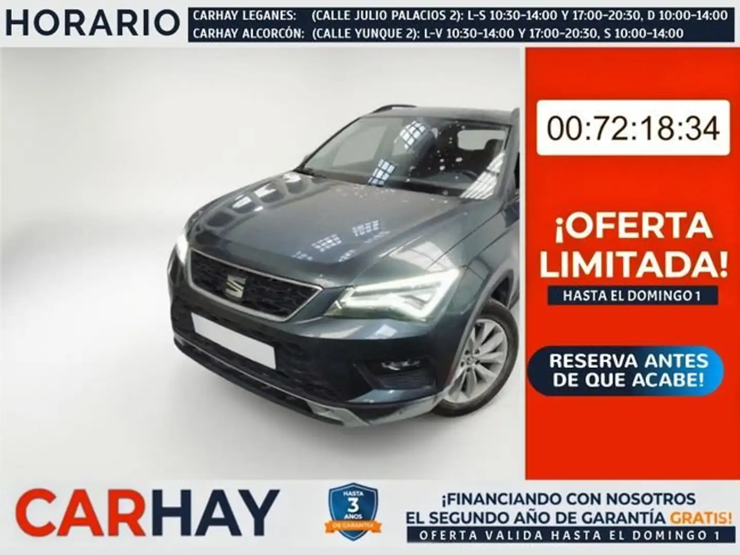 SEAT Ateca 1.6TDI CR S&S Ecomotive Style Gris - 1
