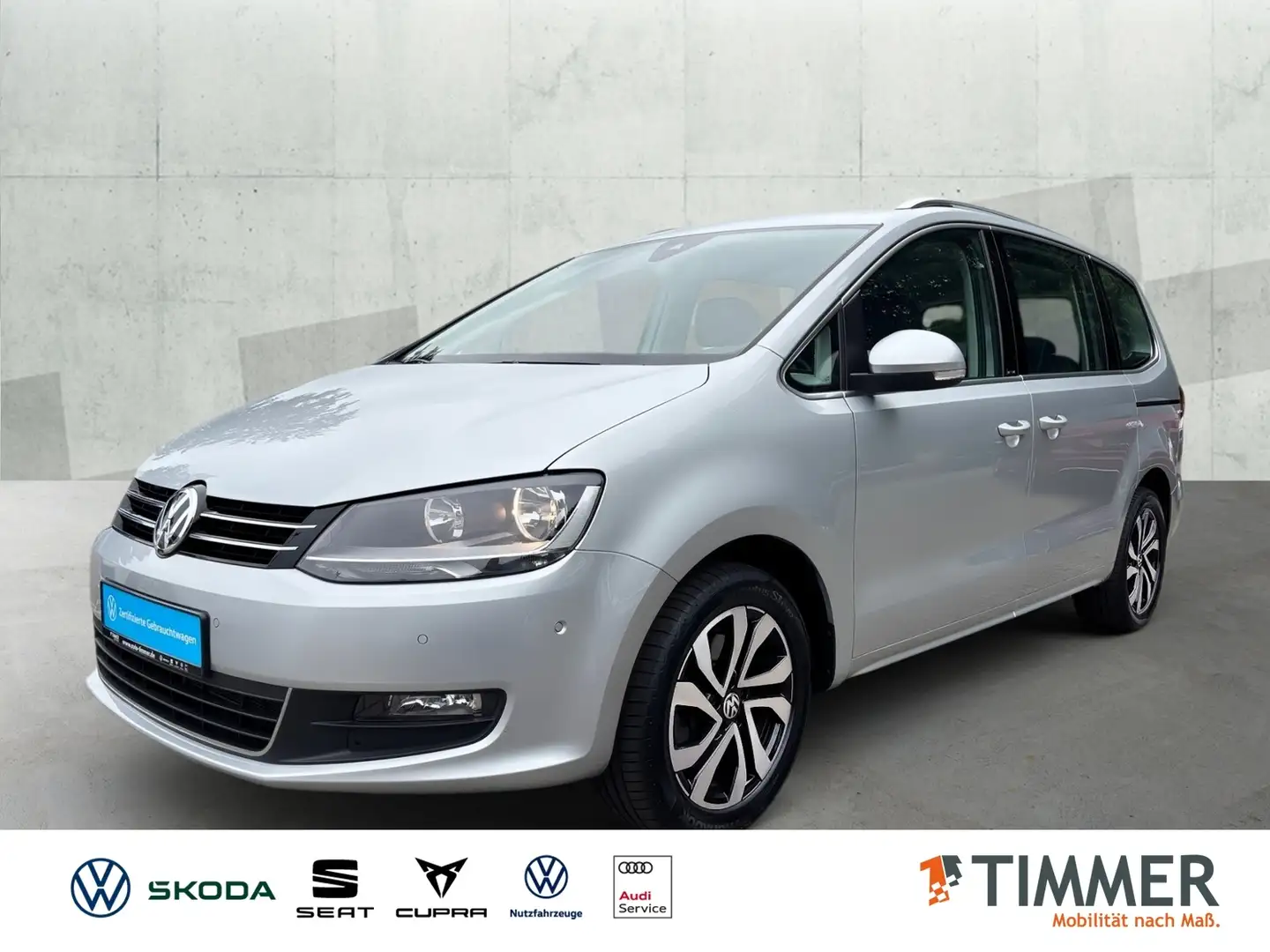 Volkswagen Sharan 1.4 TSI DSG ACTIVE *AHK *PANO *RKAM *ACC *APP *NA Silber - 1