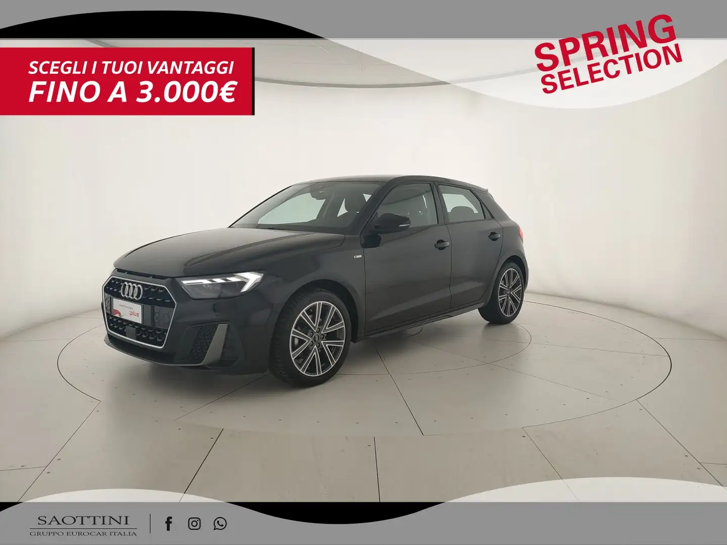 Audi A1 Sportback S line edition 30 TFSI S tronic Nero - 1
