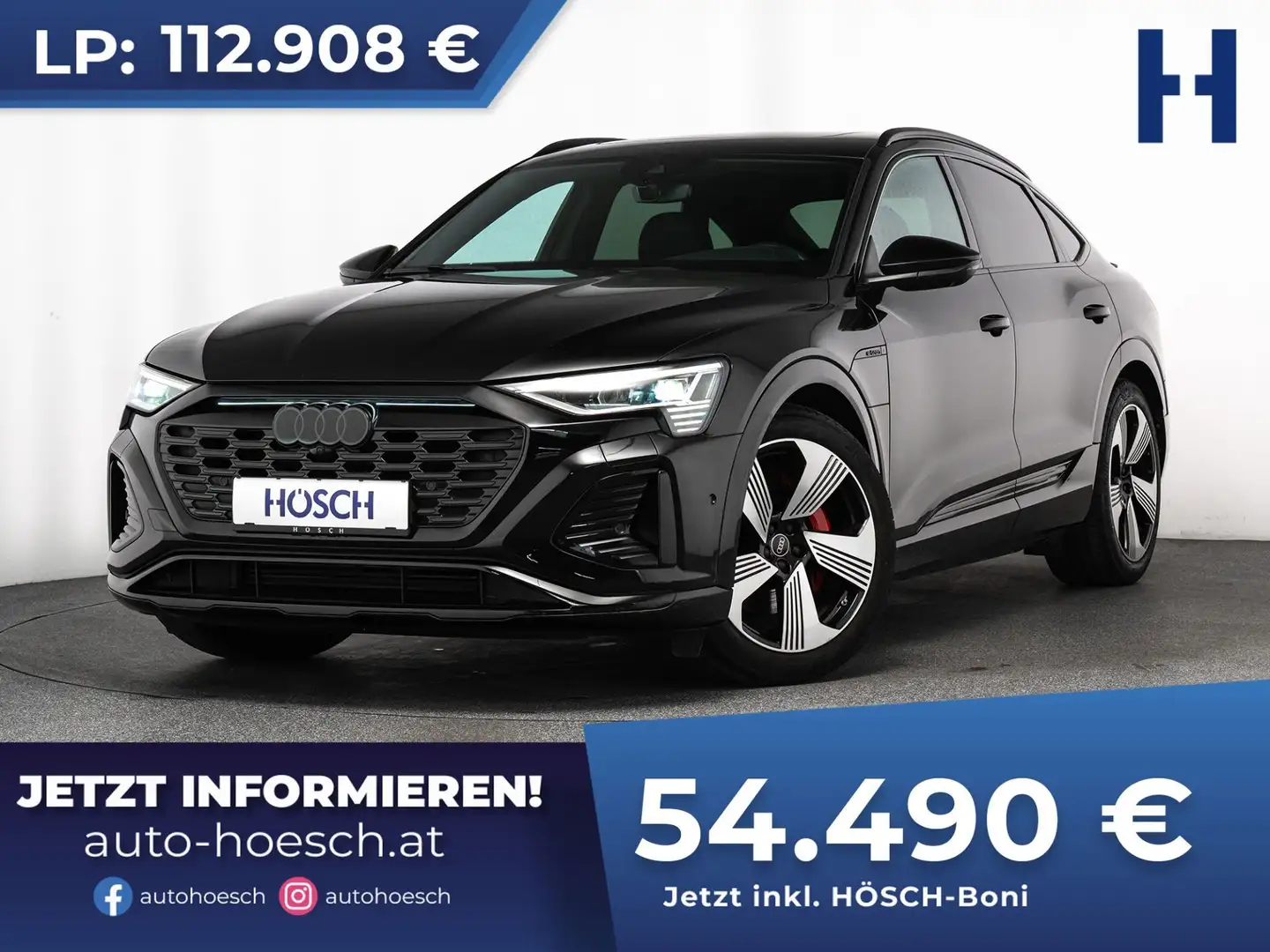 Audi Q8 e-tron 55 SB quattro 2x S-LINE VOLL -52% Schwarz - 1