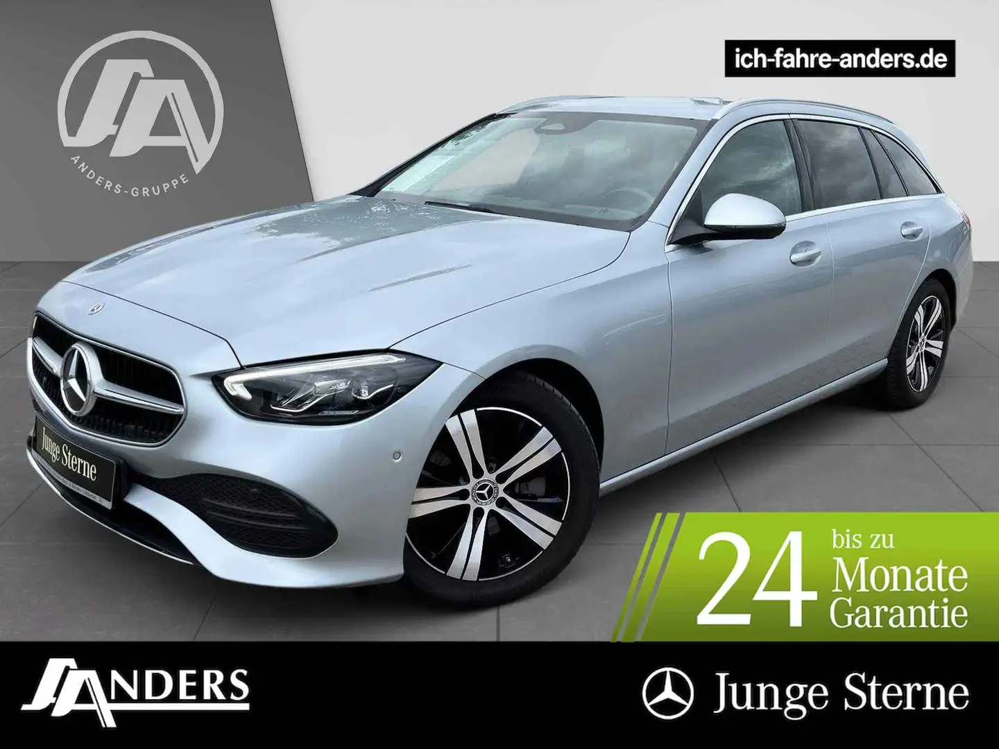 Mercedes-Benz C 220 d T Avantgarde+MBUX+SHZ+LED+Kam+AHK+Navi+ Argintiu - 1