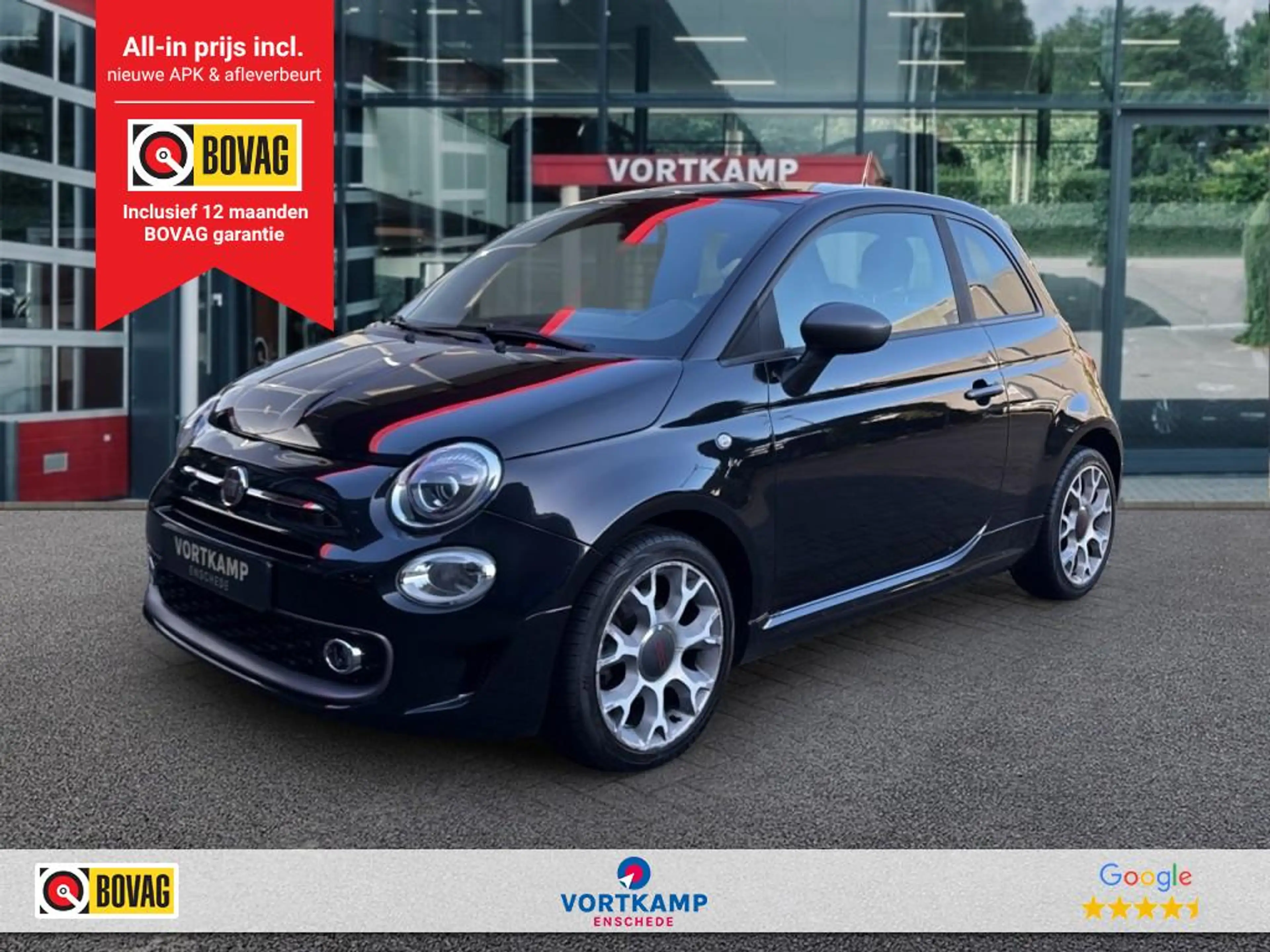 Fiat 500 0.9 TwinAir SPORT AIRCO/NAVI/DAB/17INCH-VELGEN