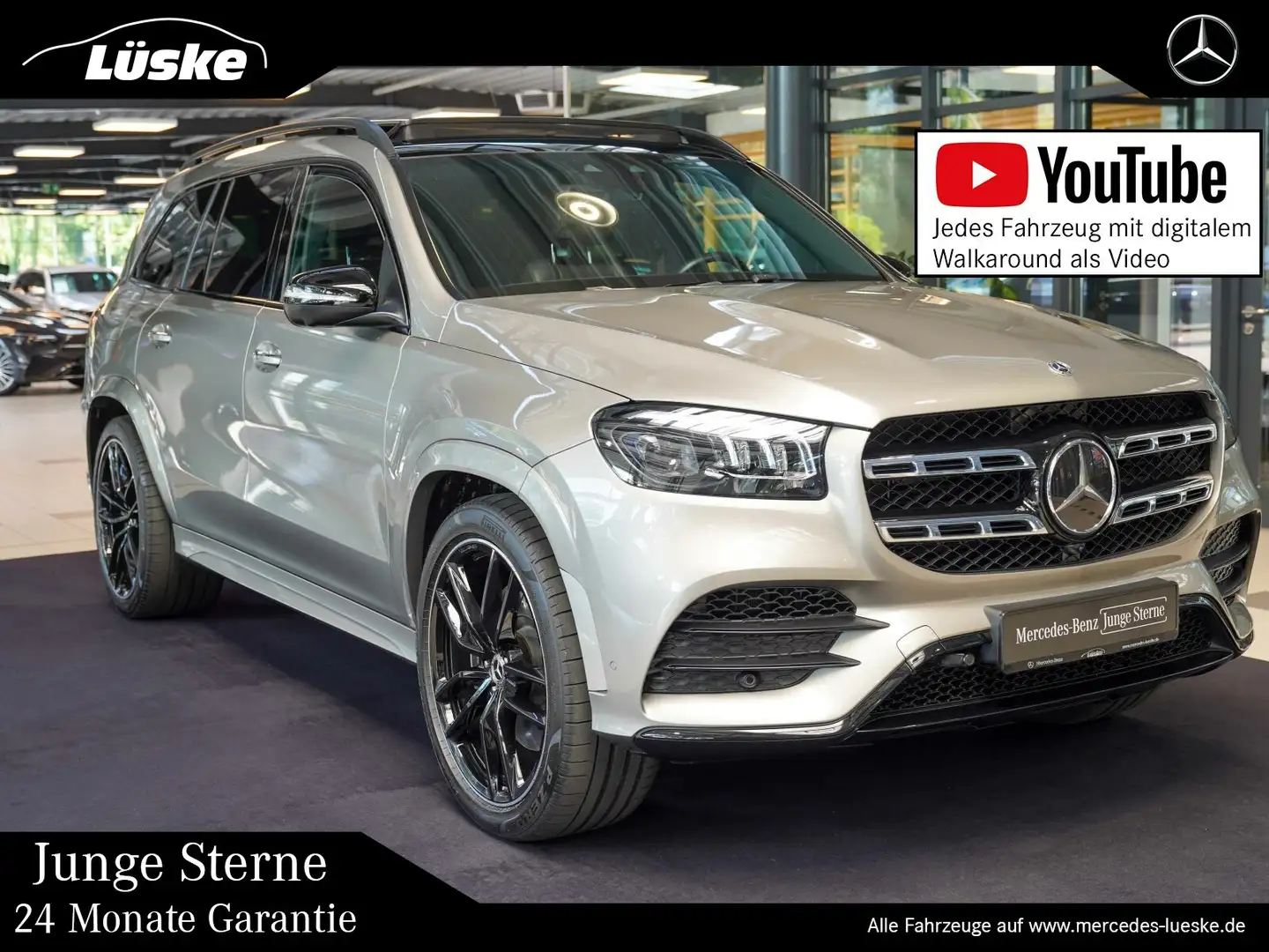 Mercedes-Benz GLS 400 GLS 400 d 4M AMG Line mojave Night 23" Sitzklima Silber - 1