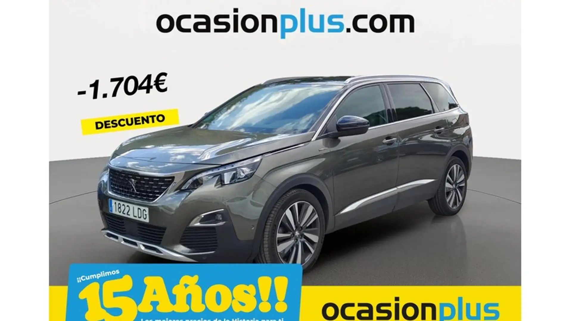 Peugeot 5008 1.2 PureTech S&S Allure 7 pl. 130 Gris - 1