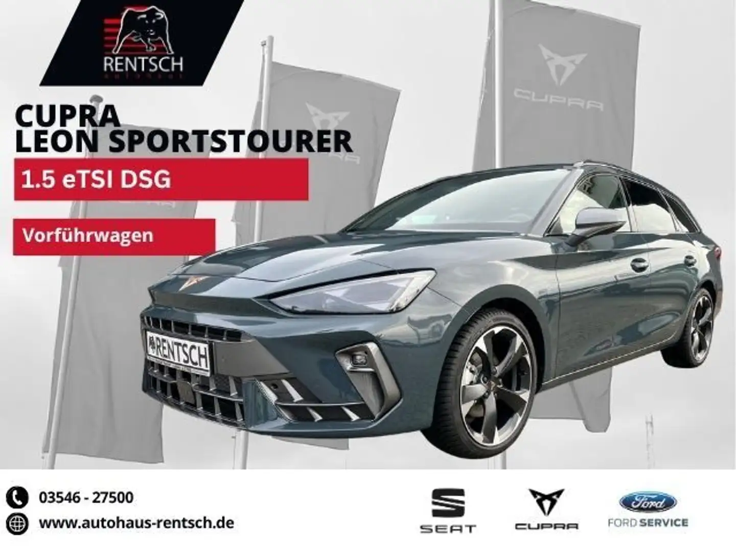 CUPRA Leon Sportstourer 1.5 eTSI DSG*KAMERA*MATRIX*SHZ Bleu - 1