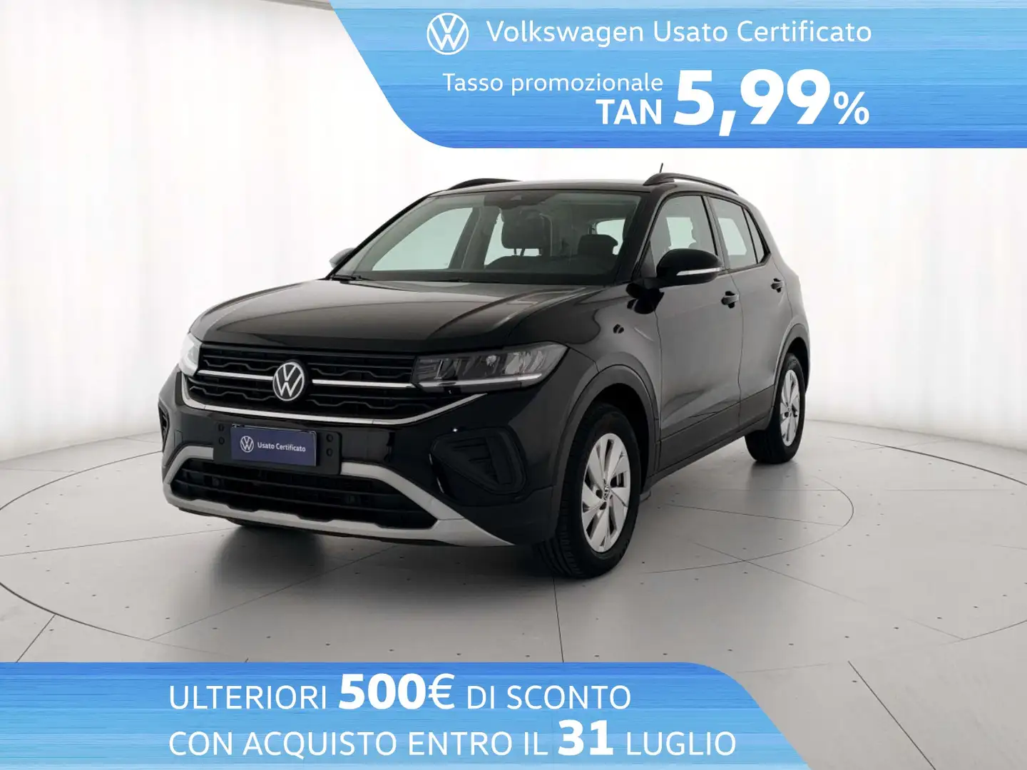 Volkswagen T-Cross 1.0 tsi life 95cv Nero - 1